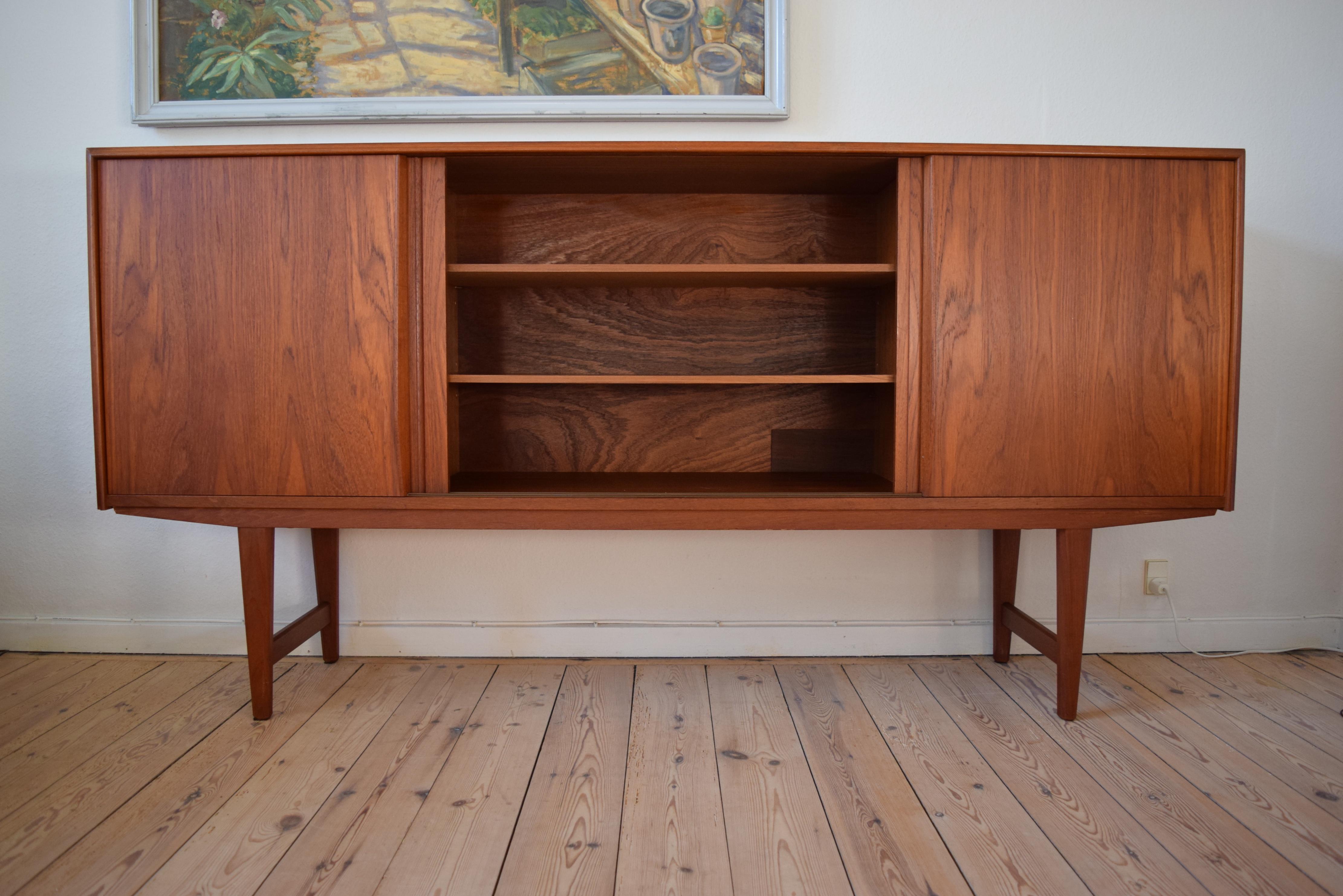 Danish Teak Sideboard by E.W. Bach, 1960s In Good Condition In Nyborg, DK