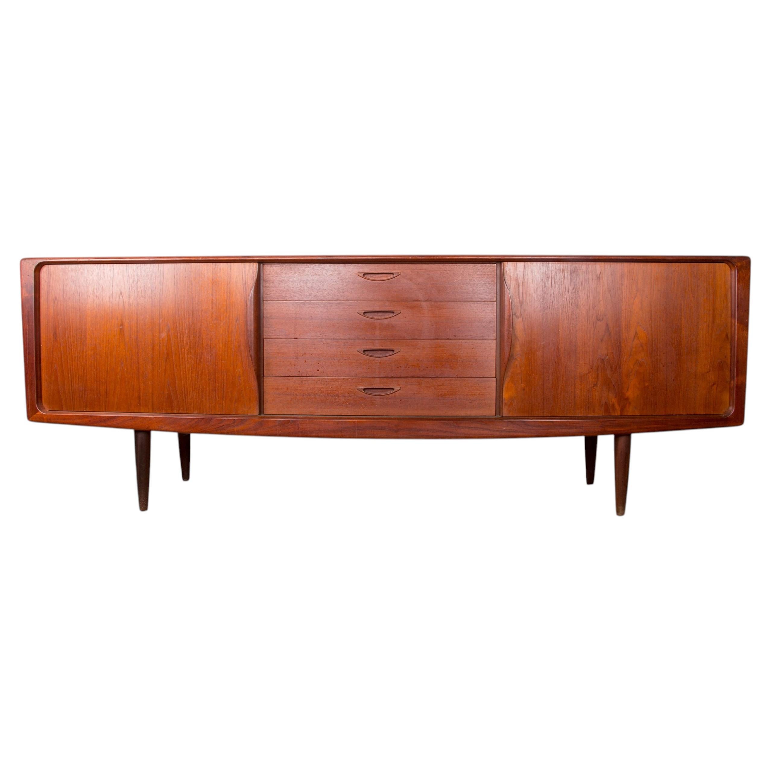 Danish teak sideboard by Henry Walter Klein for Bramin 1960. For Sale