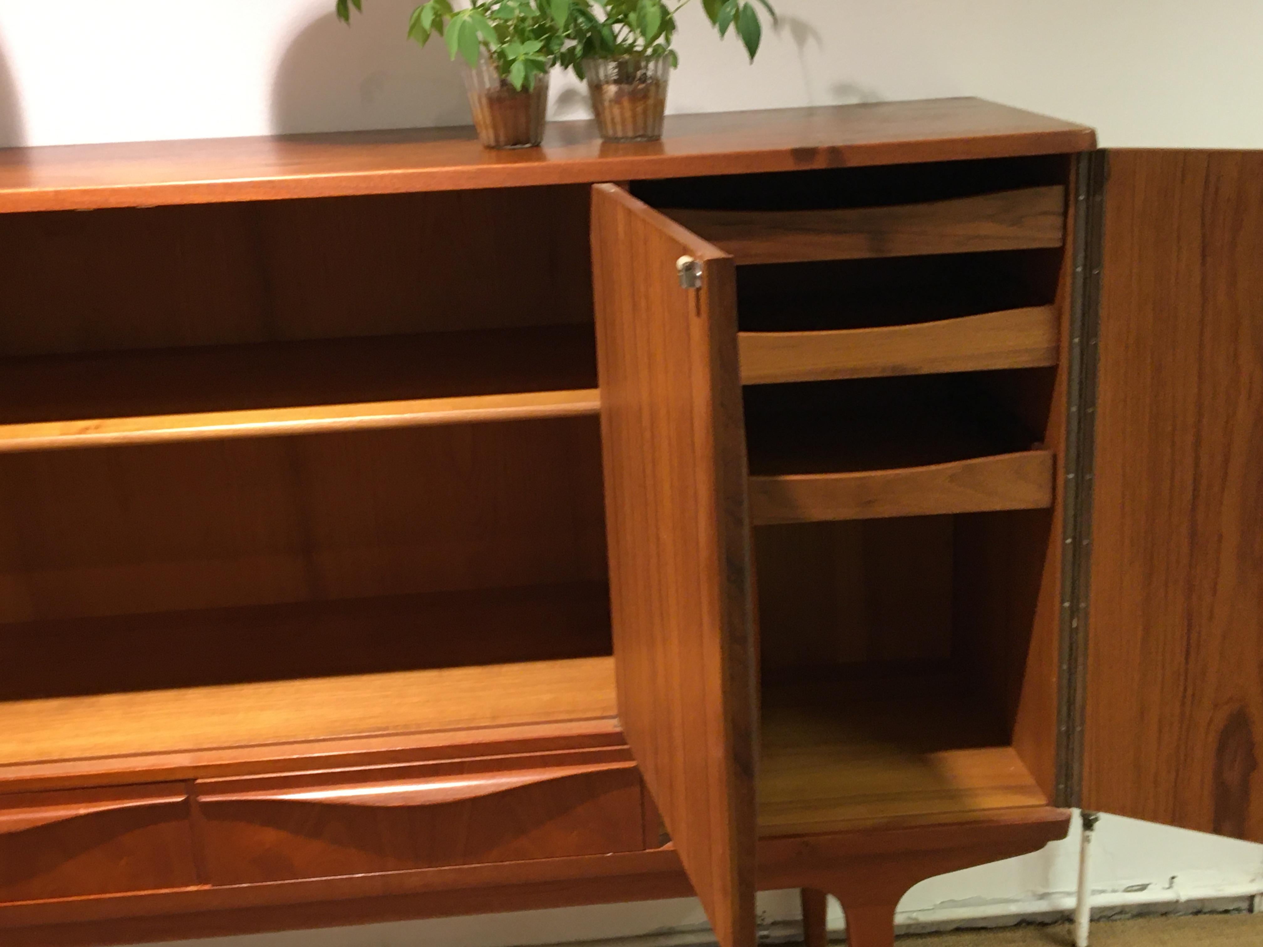 Danish Teak Sideboard by Lyby Furniture In Good Condition For Sale In Odense, Denmark