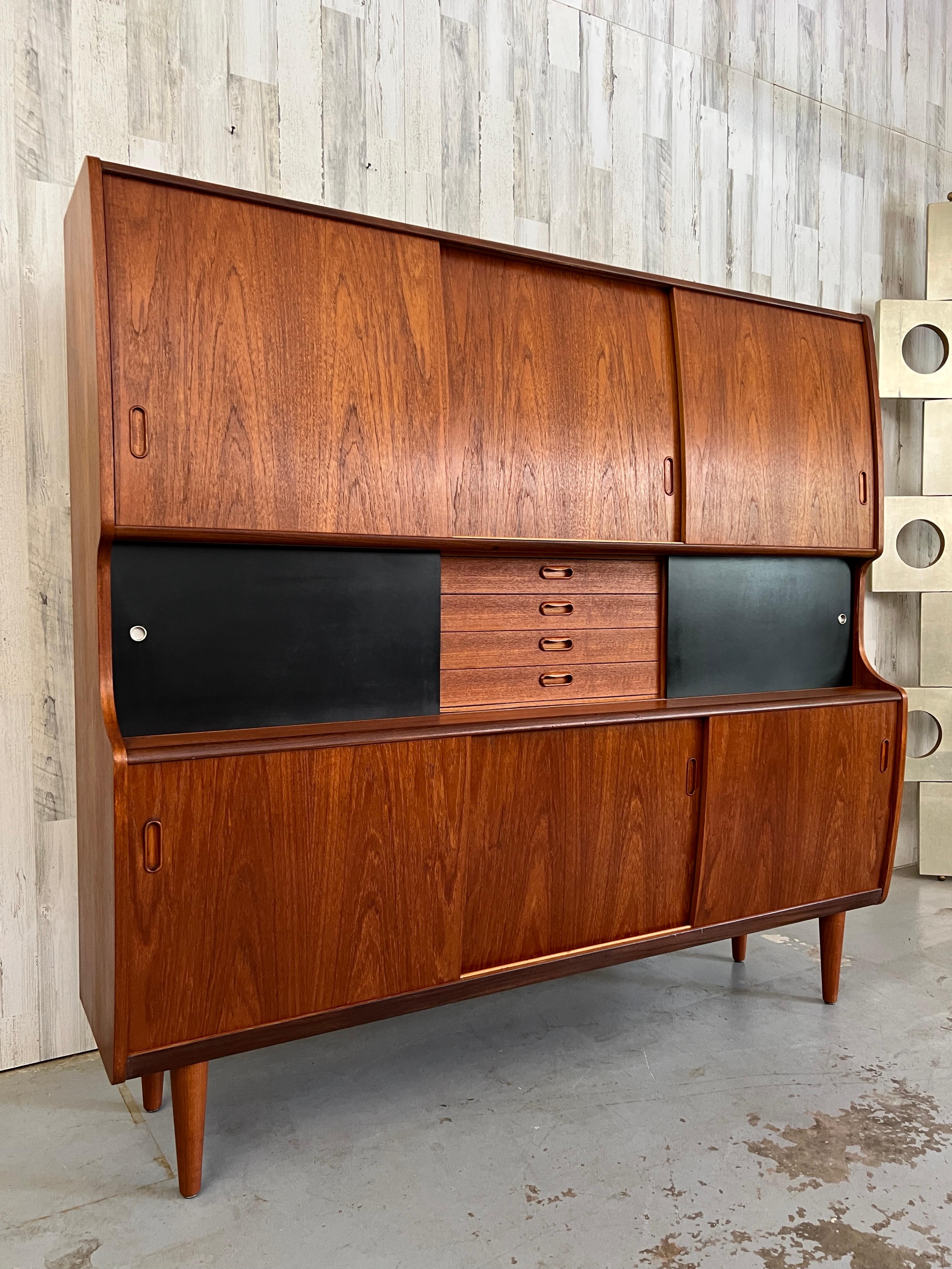 Danish Teak Sideboard by Poul M. Jessen Viby In Good Condition For Sale In Denton, TX