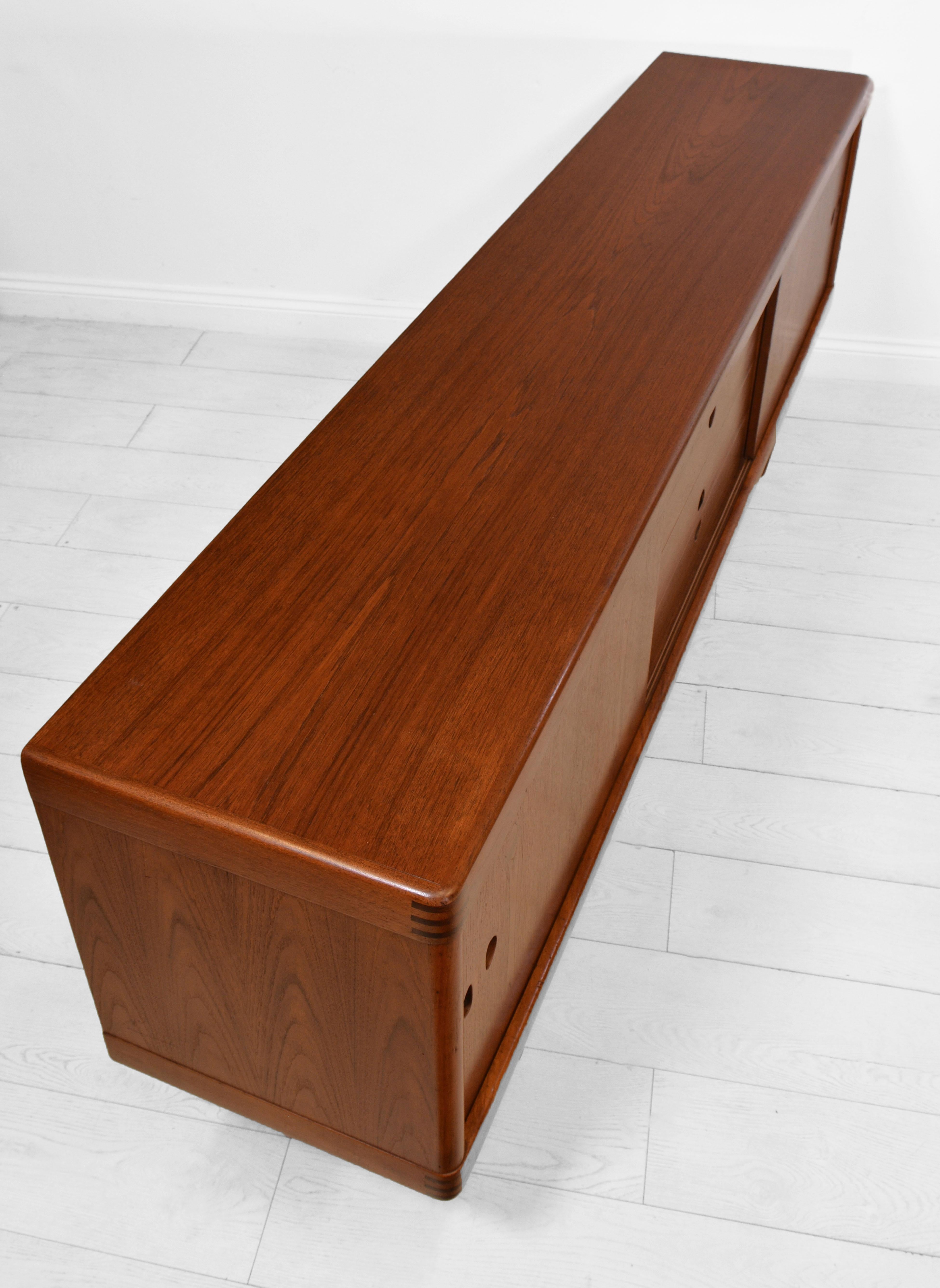 Mid-20th Century Danish Teak Sideboard Credenza Designed by H.W. Klein For Bramin 1960's
