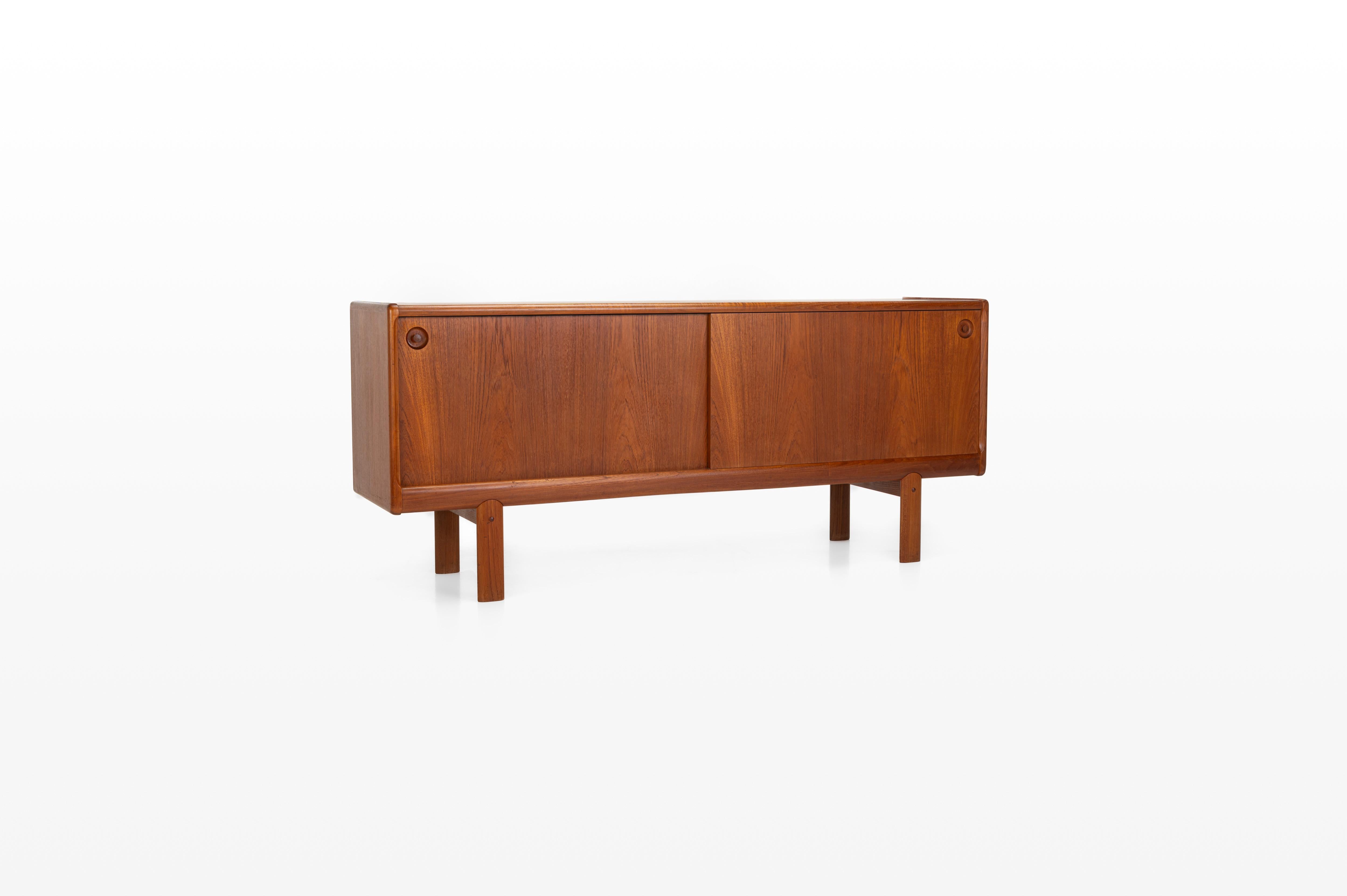 Scandinavian Modern Danish Teak Sideboard from Bramin, 1960s For Sale