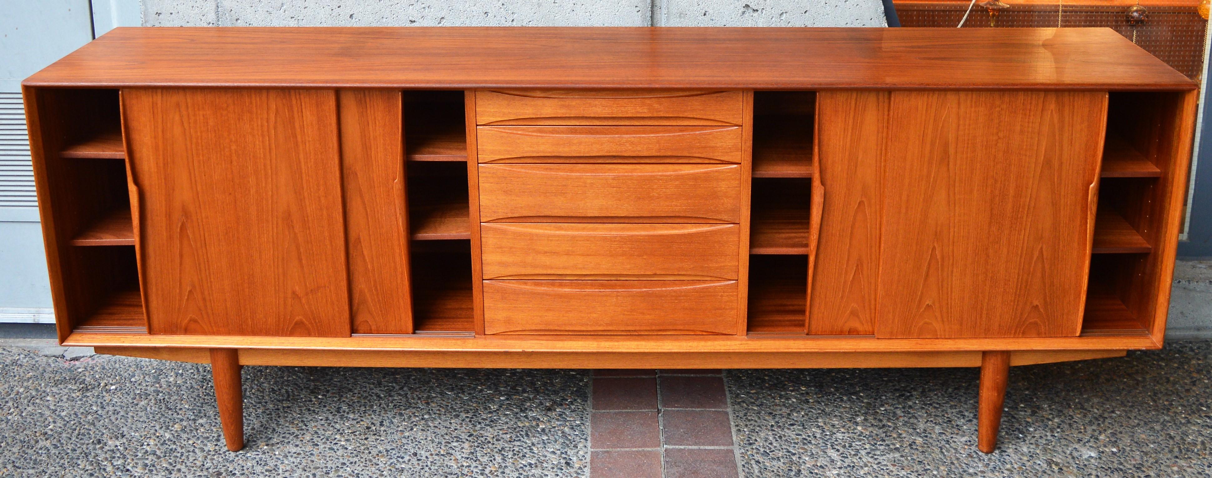 Danish Teak Sideboard Inspired by Arne Vodder for Dyrlund 1