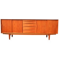 Vintage Danish Teak Sideboard Inspired by Arne Vodder for Dyrlund