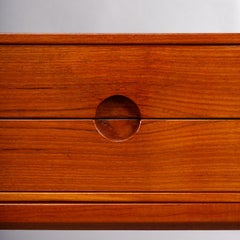 Buffet danois en teck n° 394 par Kai Kristiansen pour Aksel Kjersgaard, années 1950