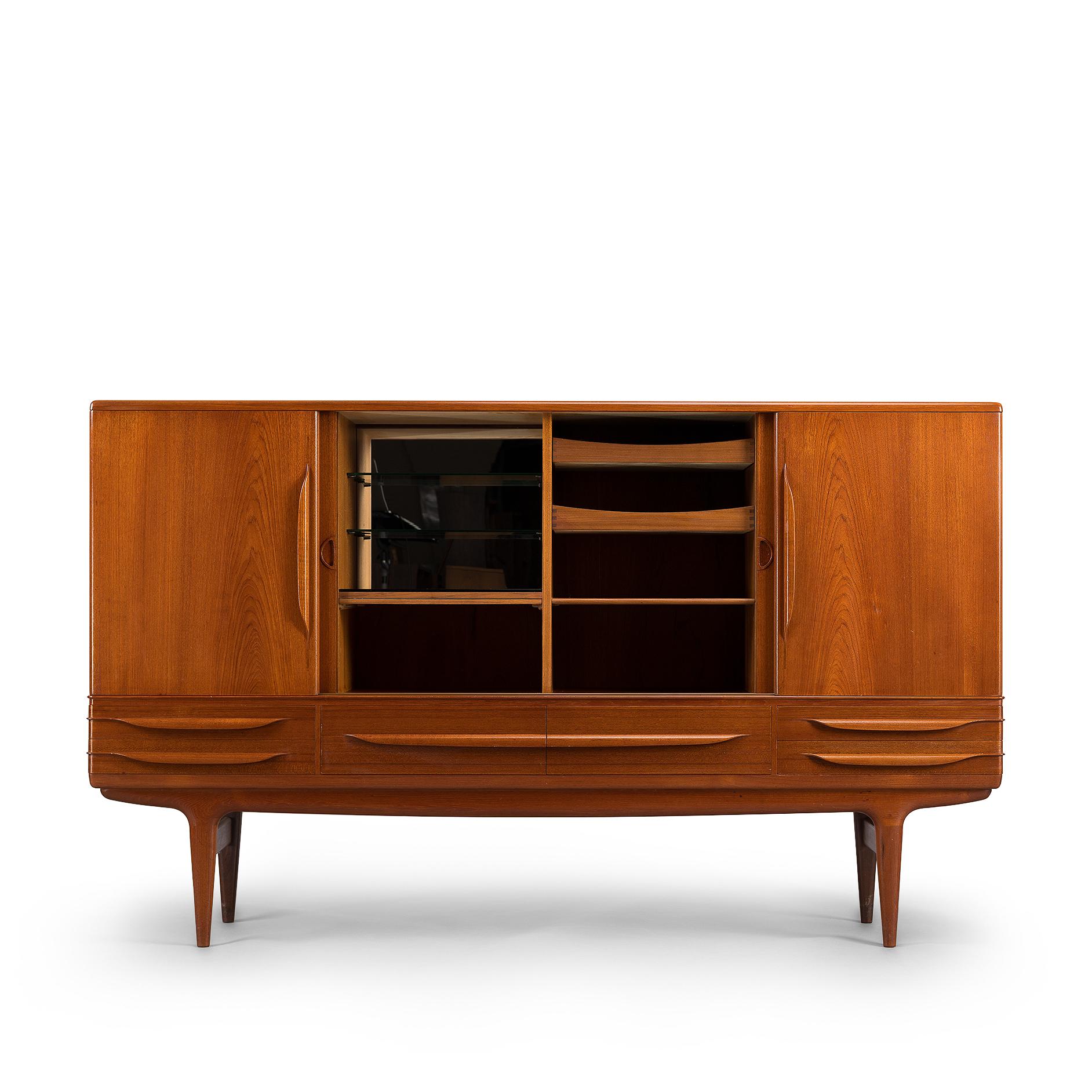 Mid-Century Modern Danish Teak Sideboard UM 14 by Johannes Andersen for Uldum Møbelfabrik, 1960s