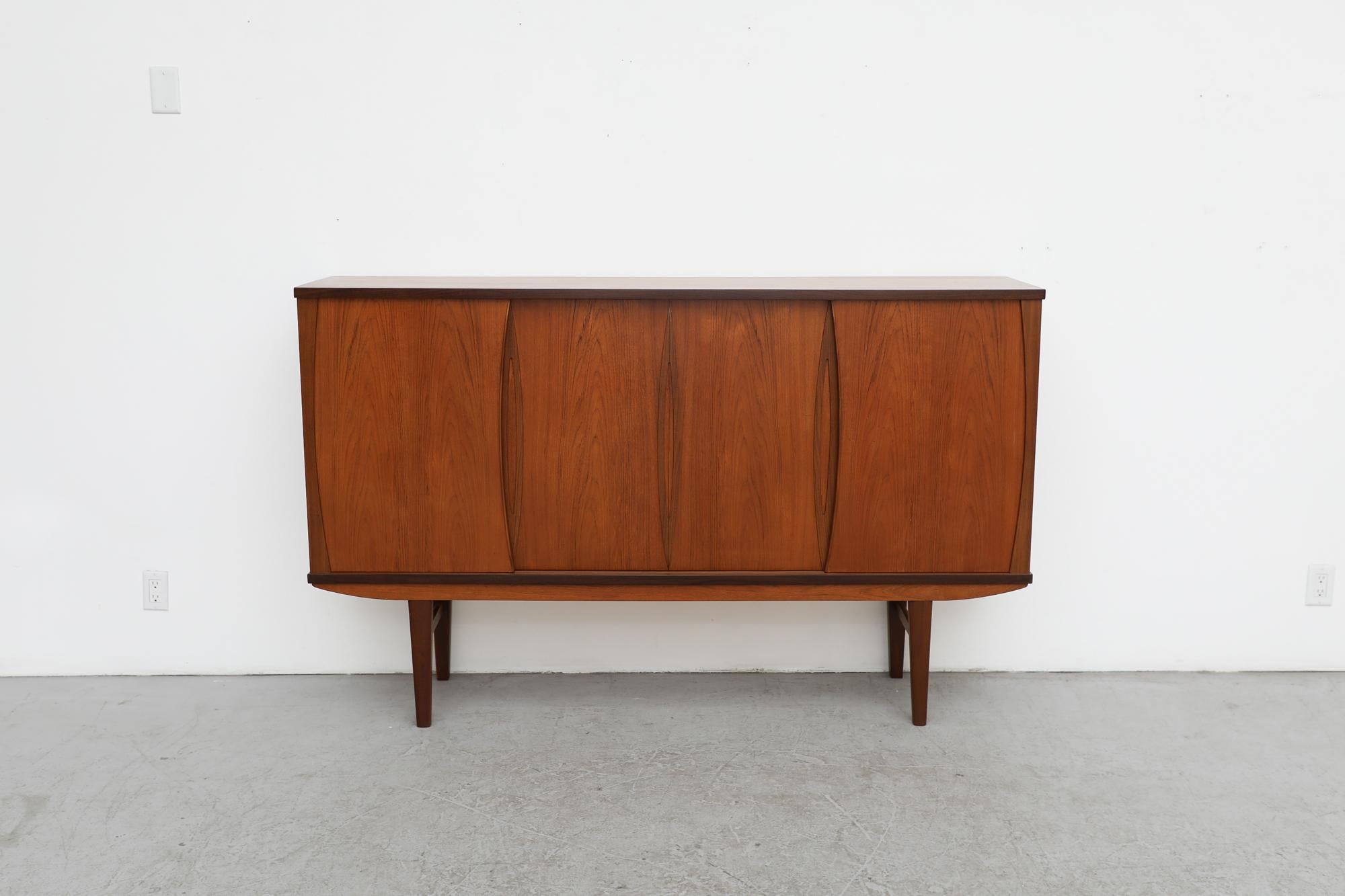 Mid-Century Modern Danish Teak Sideboard with Rosewood Accents
