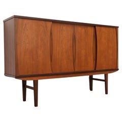 Danish Teak Sideboard with Rosewood Accents