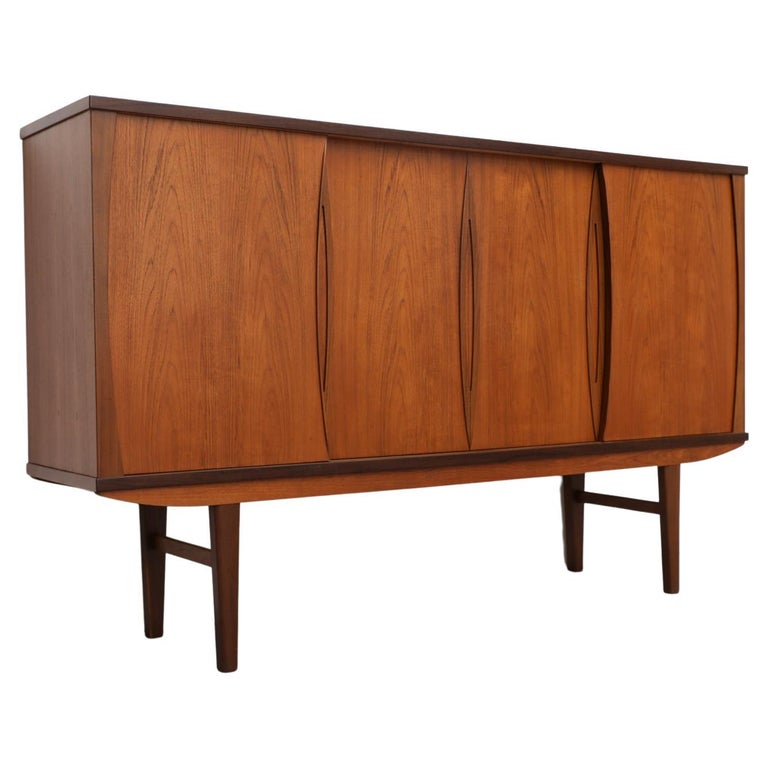 Danish Teak Sideboard with Rosewood Accents For Sale