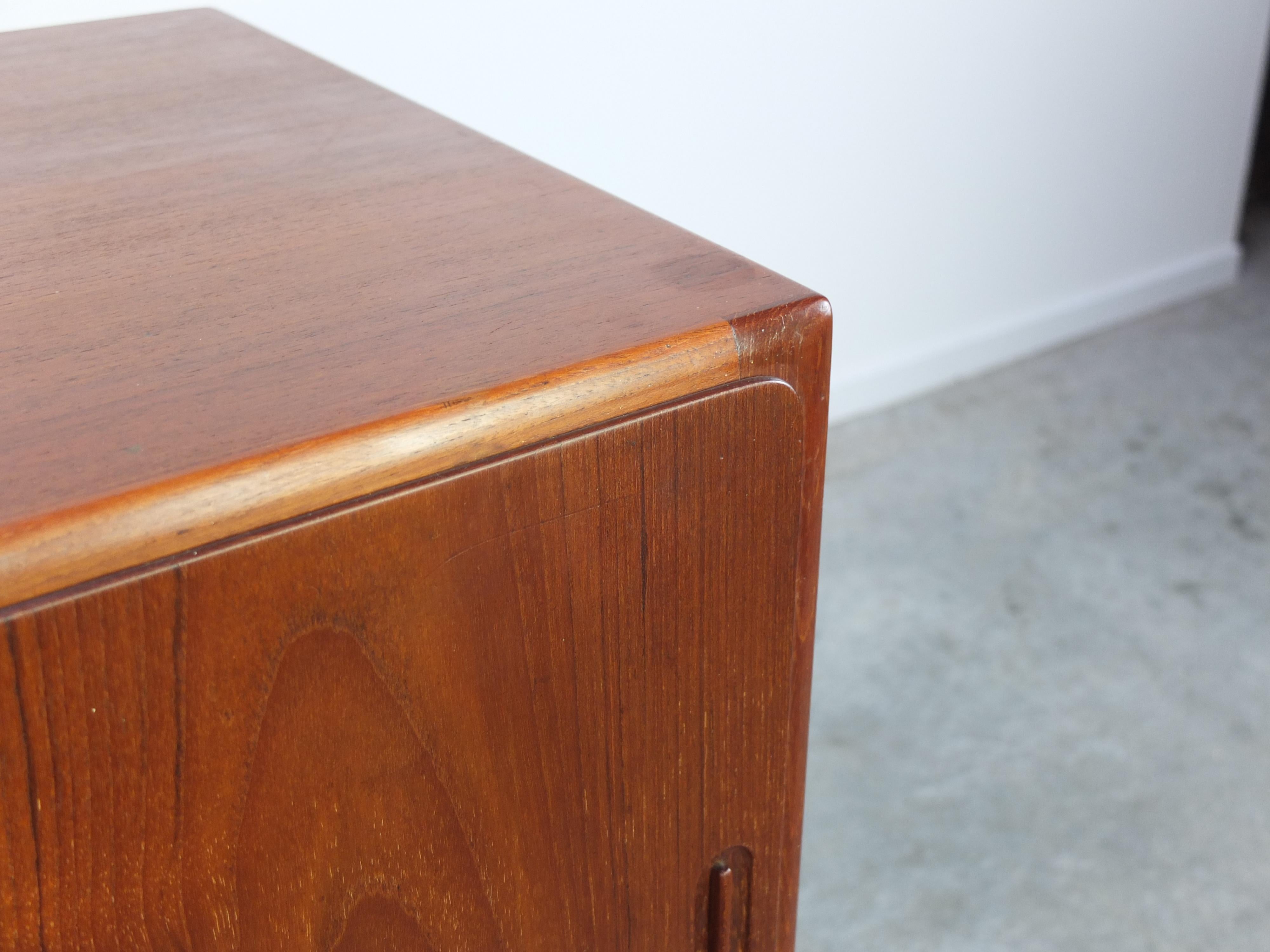 Danish Teak Sideboard with Sliding Doors by Bernhard Pedersen & Søn, 1960s 1