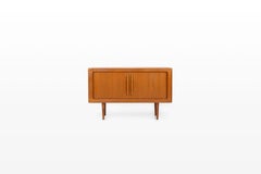 Danish teak sideboard with tambour doors and drawers