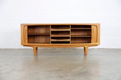 Danish Teak Sideboard with Tambour Doors by Johannes Andersen for Silkeborg 1960
