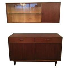 Danish Teak Sideboard with Top Display Shelf