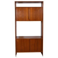 Danish Teak Single Column Wall Unit Room Divider by Hans Wegner