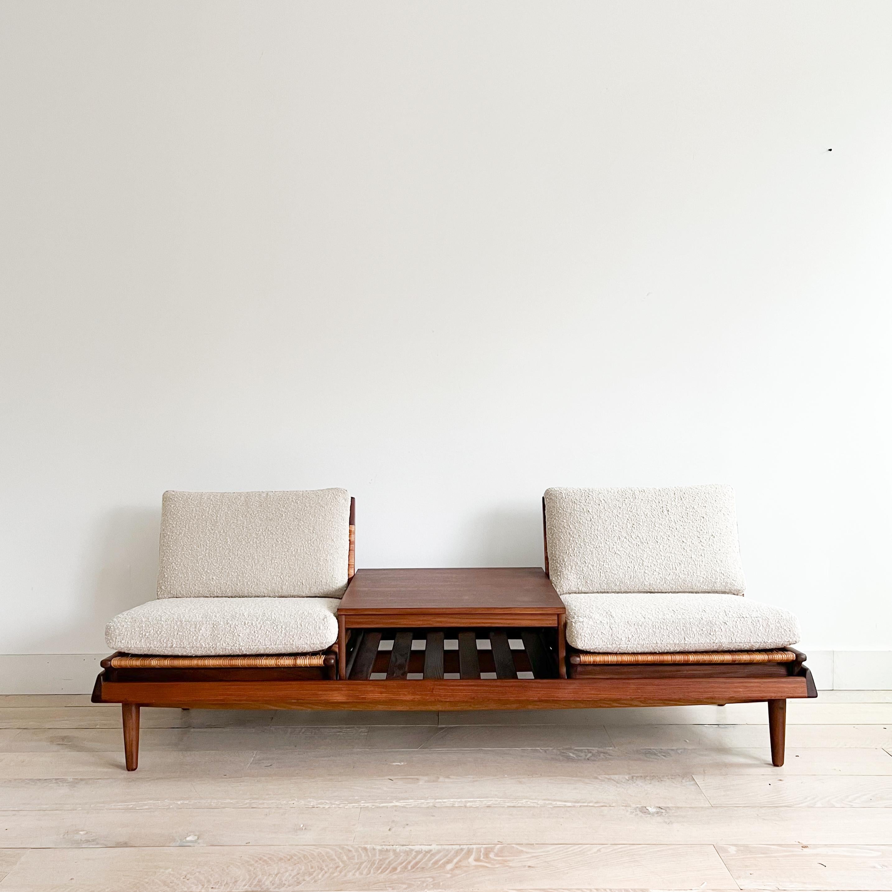 Danish Teak Sofa/Bench by Hans Olsen for Bramin  5