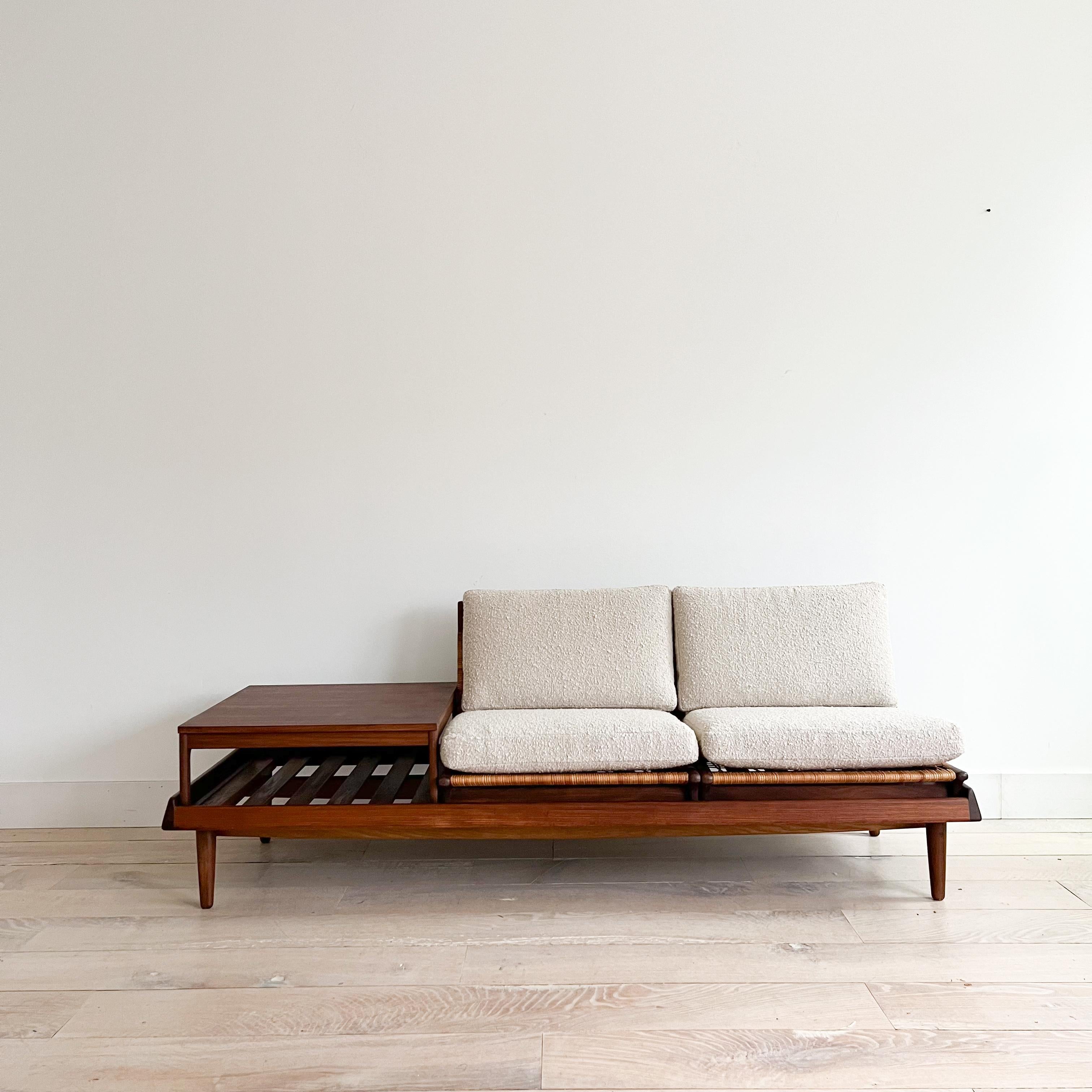 Danish Teak Sofa/Bench by Hans Olsen for Bramin  8