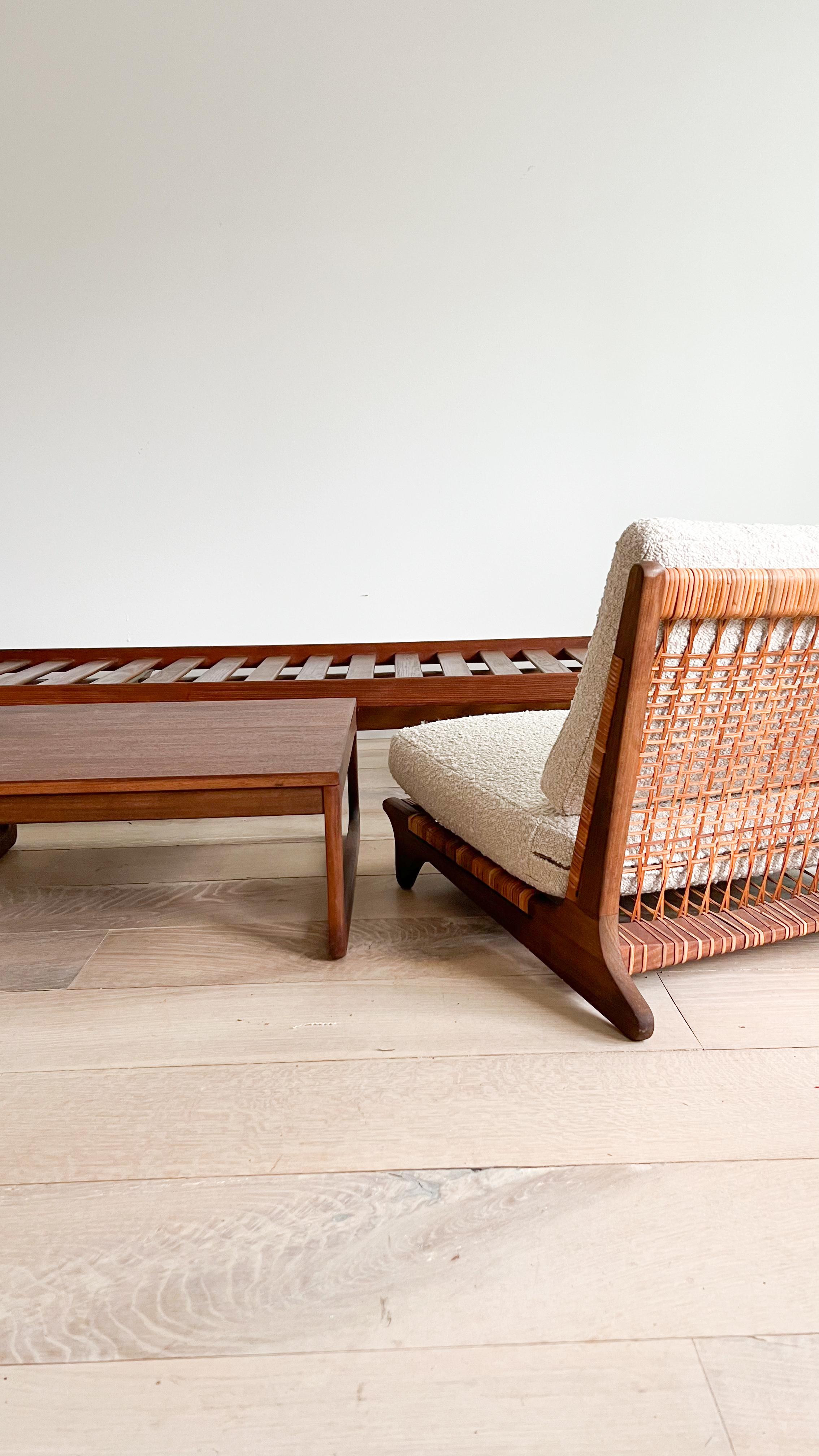 Mid-Century Modern Danish Teak Sofa/Bench by Hans Olsen for Bramin 