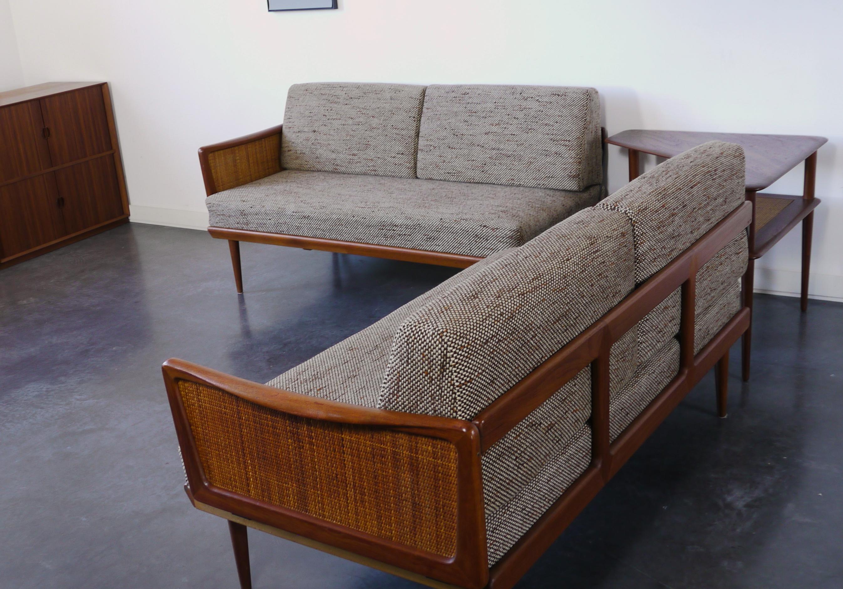 Mid-Century Modern Danish Teak Sofa Set by Hvidt & Mølgaard, 1950s For Sale