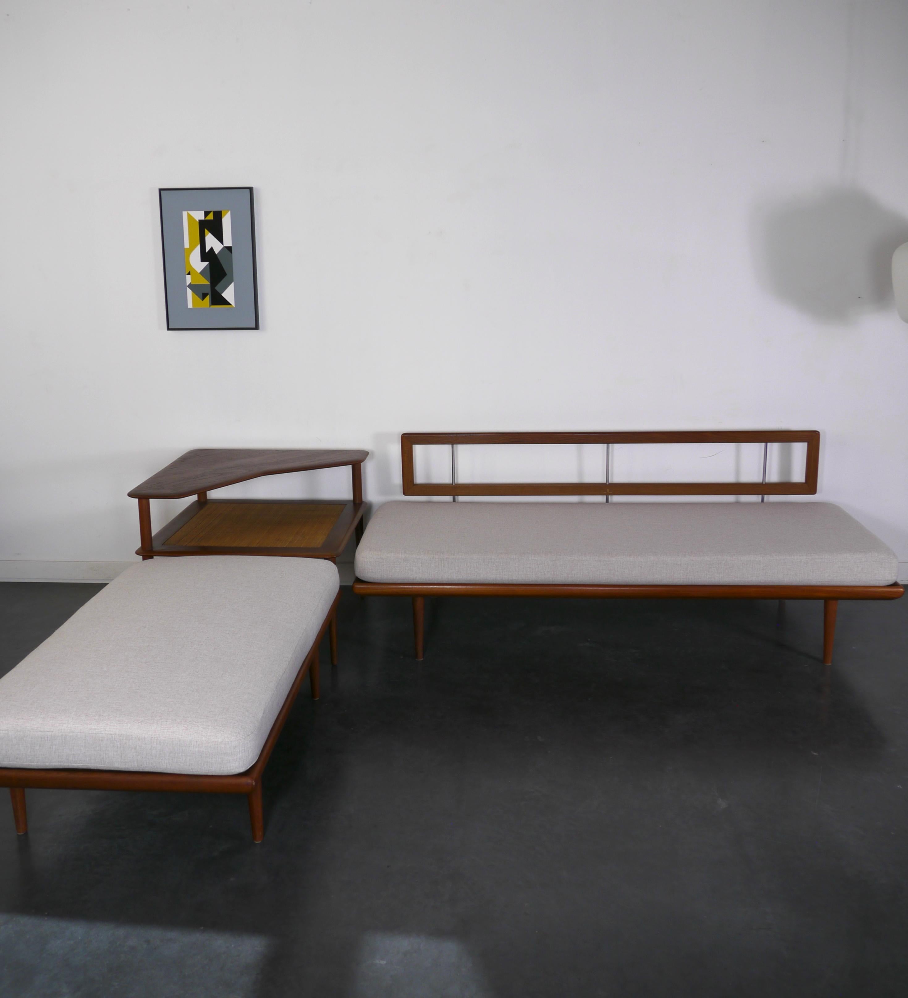Danish Teak Sofa Set Model Minerva by Hvidt & Mølgaard 1950s In Excellent Condition For Sale In St-Brais, JU
