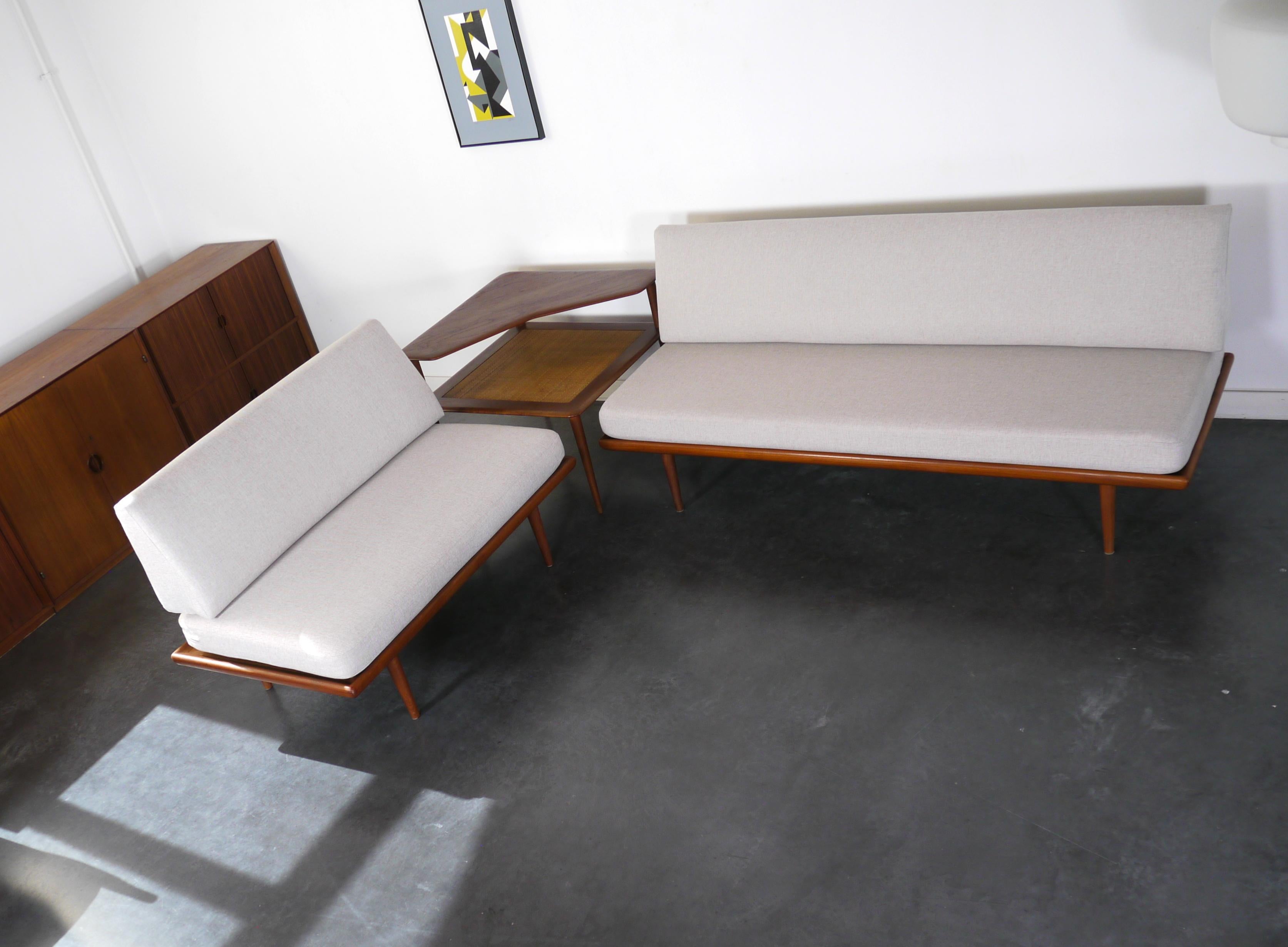 Mid-Century Modern Danish Teak Sofa Set Model Minerva by Hvidt & Mølgaard 1950s For Sale