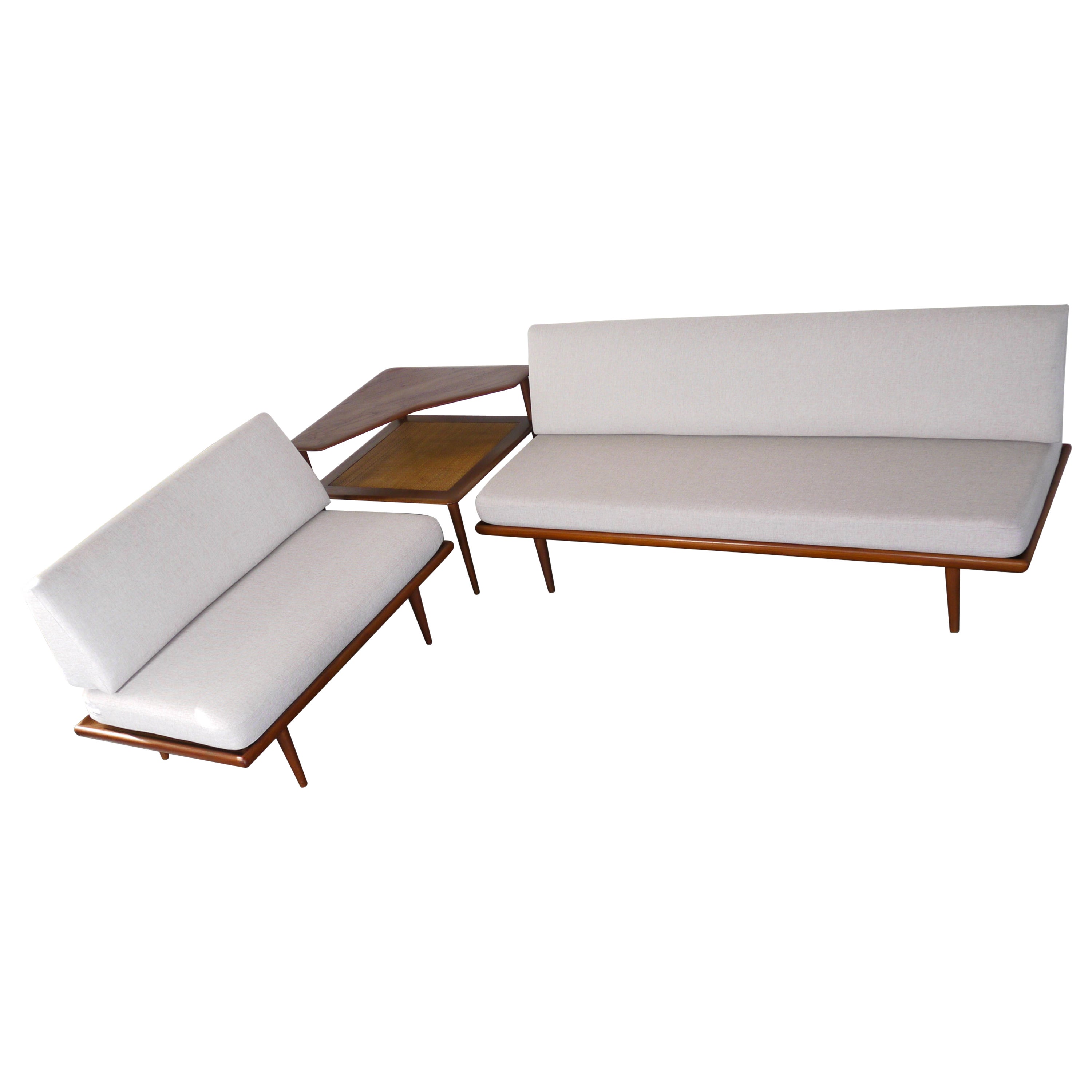 Danish Teak Sofa Set Model Minerva by Hvidt & Mølgaard 1950s For Sale