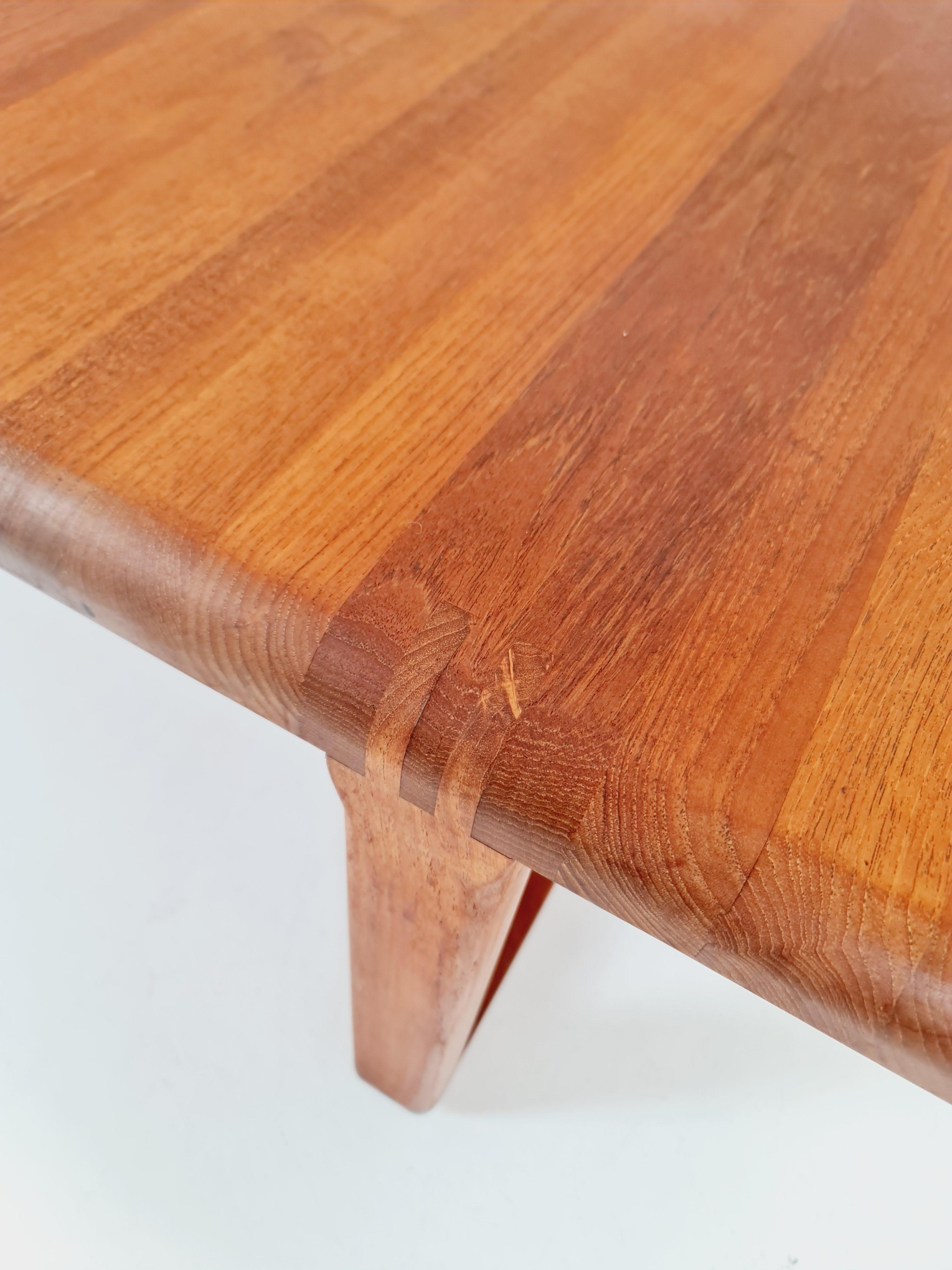 Danish Teak solid coffee table/ side table By Niels Bach for Randers Möbel, 1960 For Sale 6
