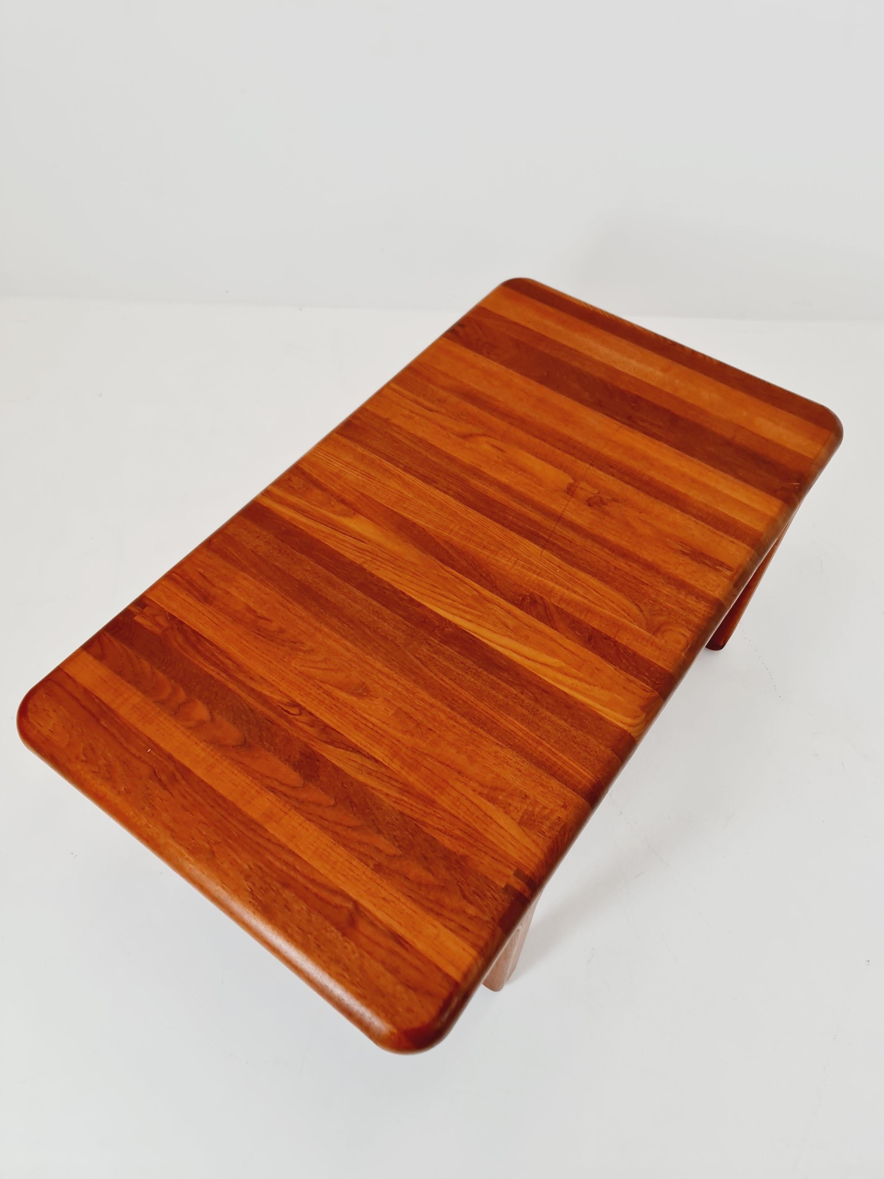 Mid-Century Modern Danish Teak solid coffee table/ side table By Niels Bach for Randers Möbel, 1960 For Sale