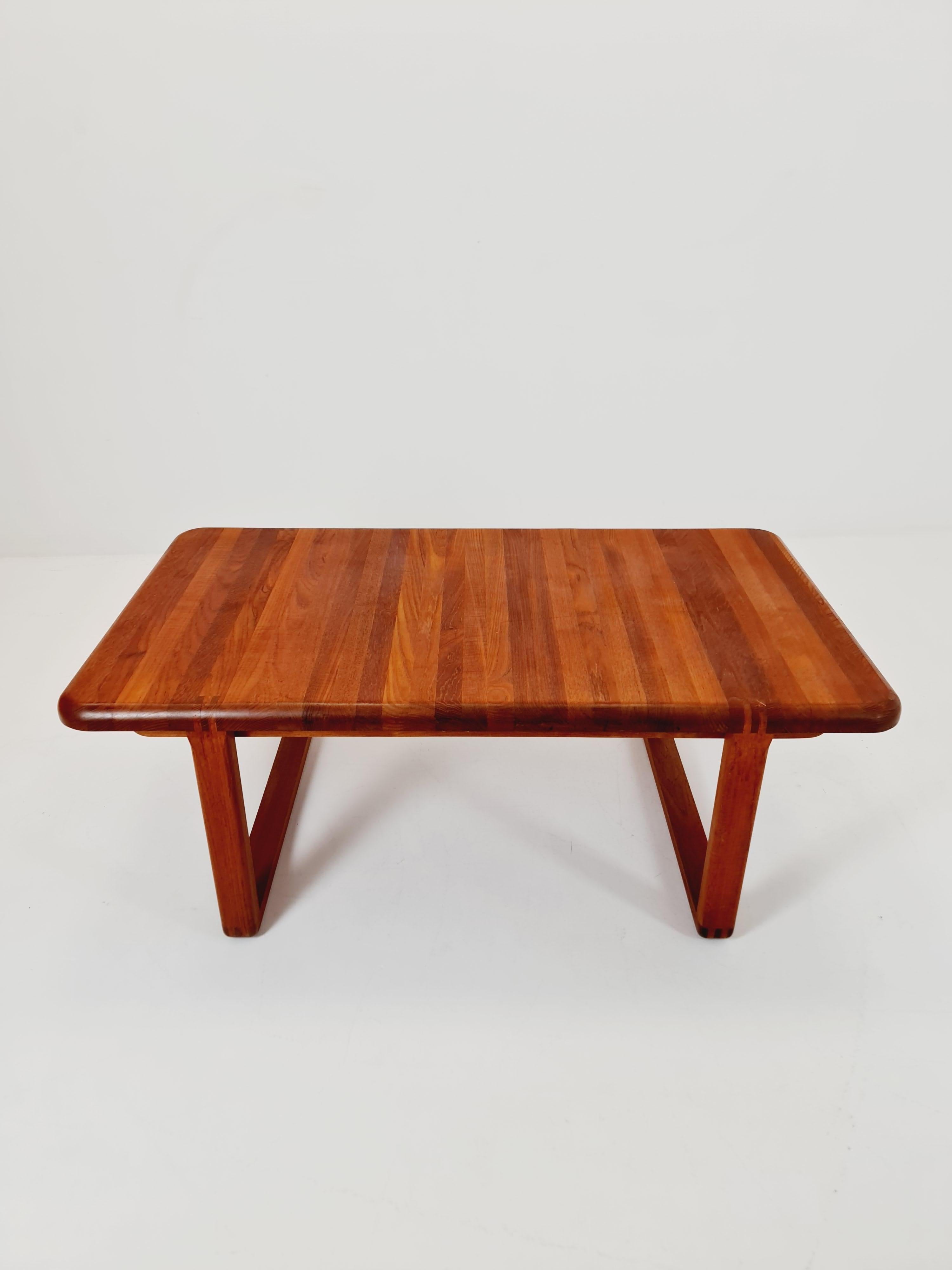 Danish Teak solid coffee table/ side table By Niels Bach for Randers Möbel, 1960 For Sale 1