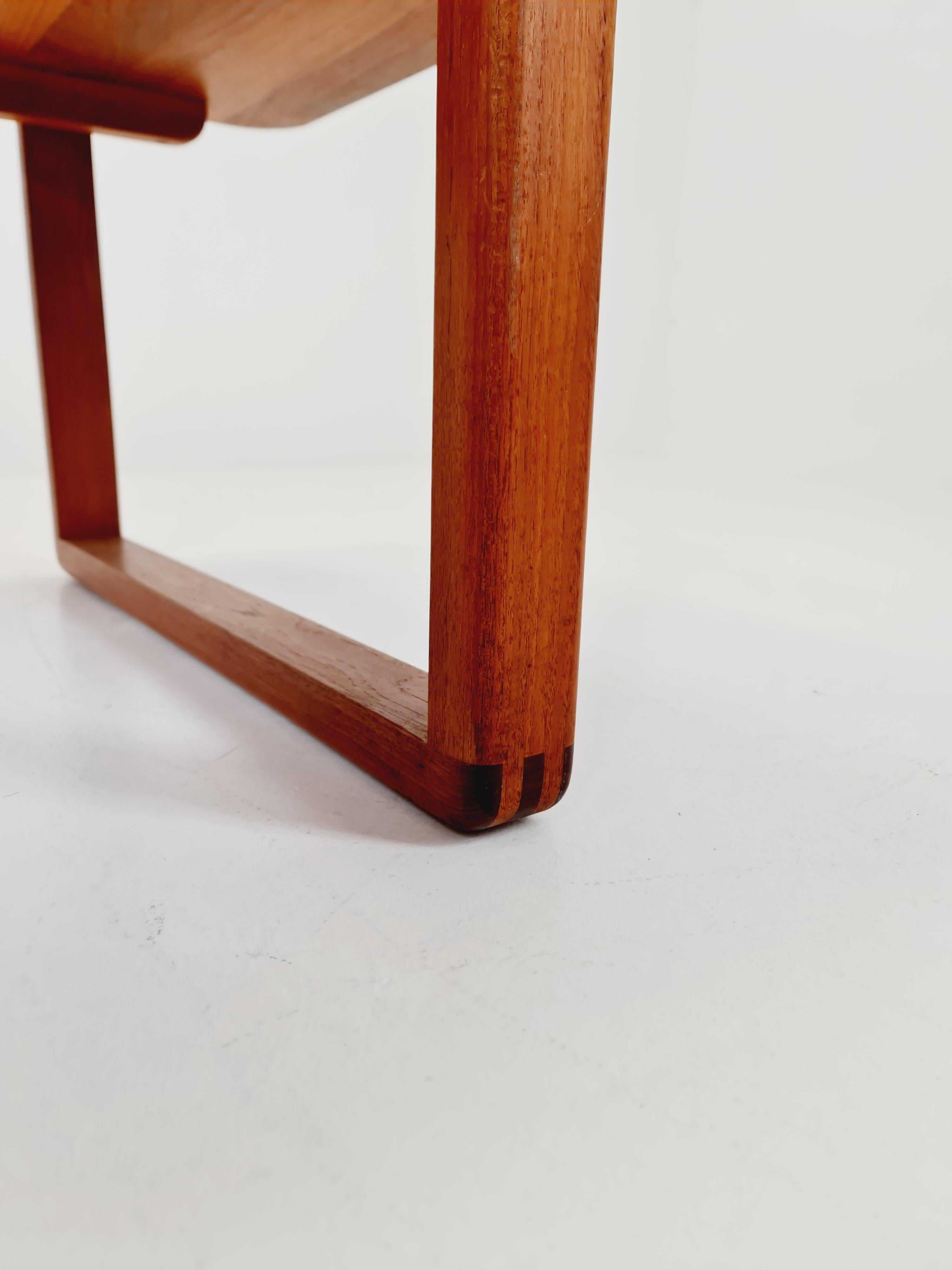 Danish Teak solid coffee table/ side table By Niels Bach for Randers Möbel, 1960 For Sale 2