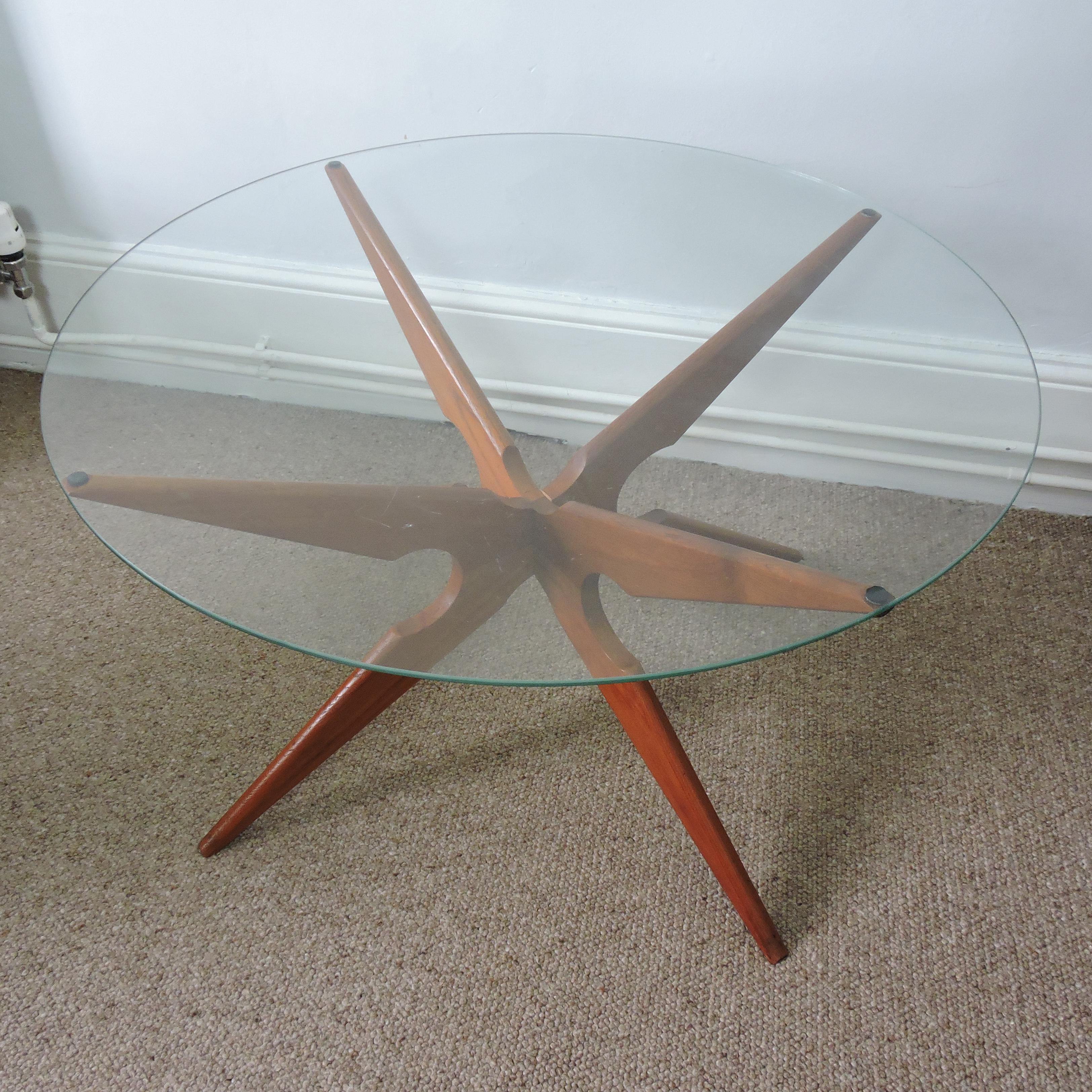 Mid-20th Century Danish Teak Spider Leg Coffee Table by Sika Mobler, 1960s For Sale