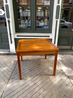 Danish Teak Square Table with Pull Out Leaves