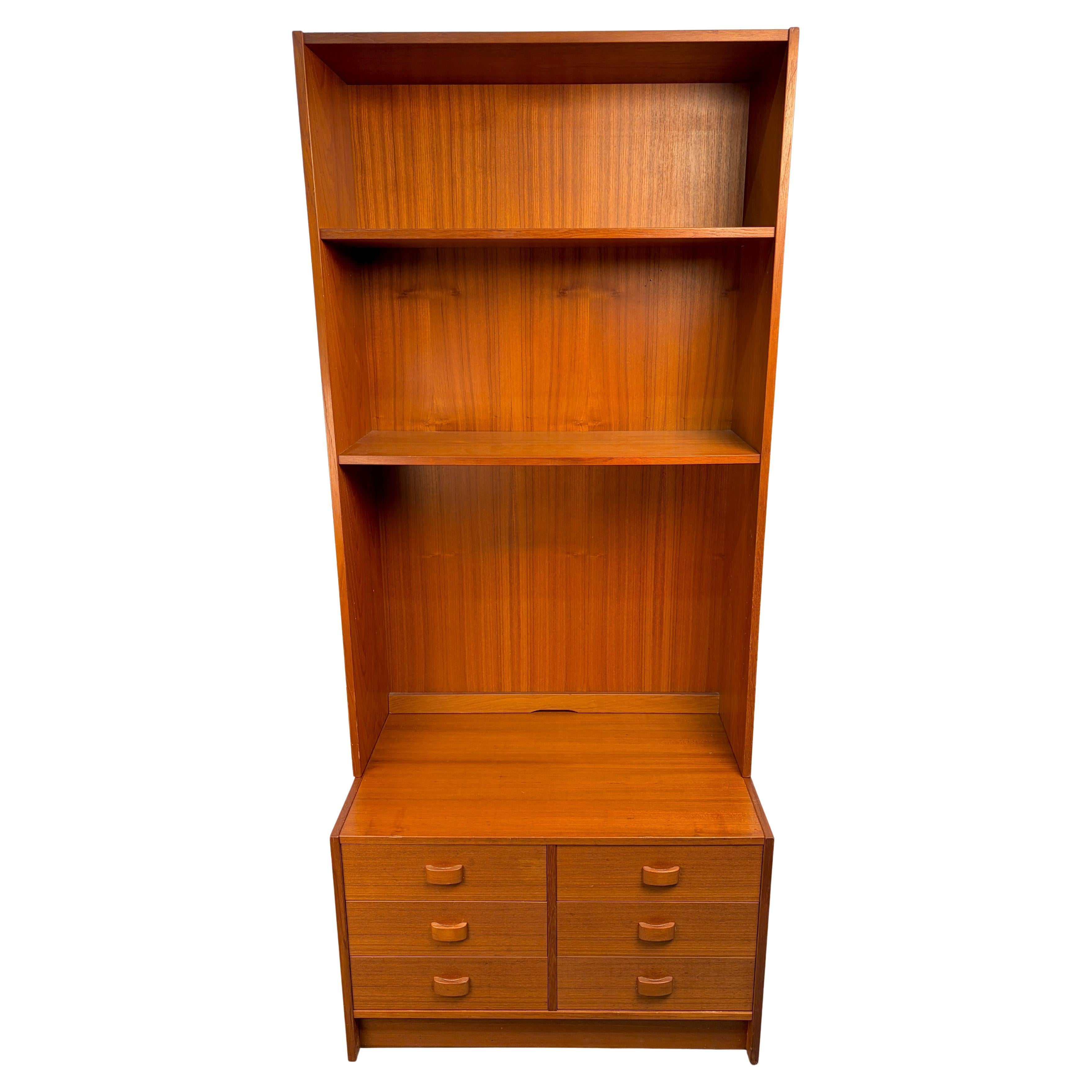 Vintage Danish Teak Bookcase by Domino Møbler