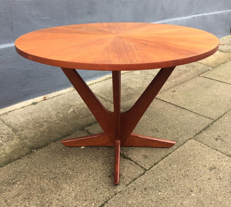 Danish Teak Starburst Coffee Table by Søren Georg Jensen for Kubus, 1960s  For Sale at 1stDibs | starburst table