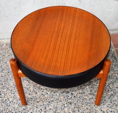 Danish Teak Stool or Table by Hugo Frandsen for Spottrup