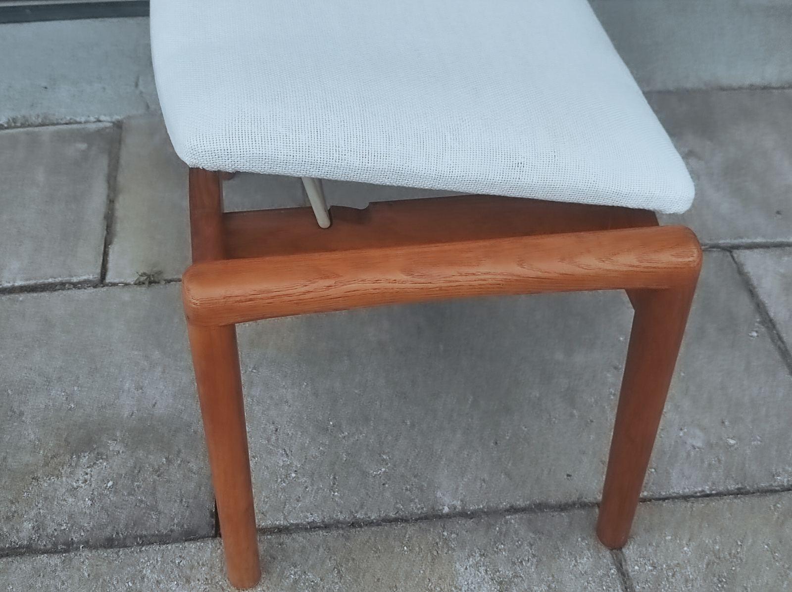 Danish Teak Stool 1950s For Sale 6