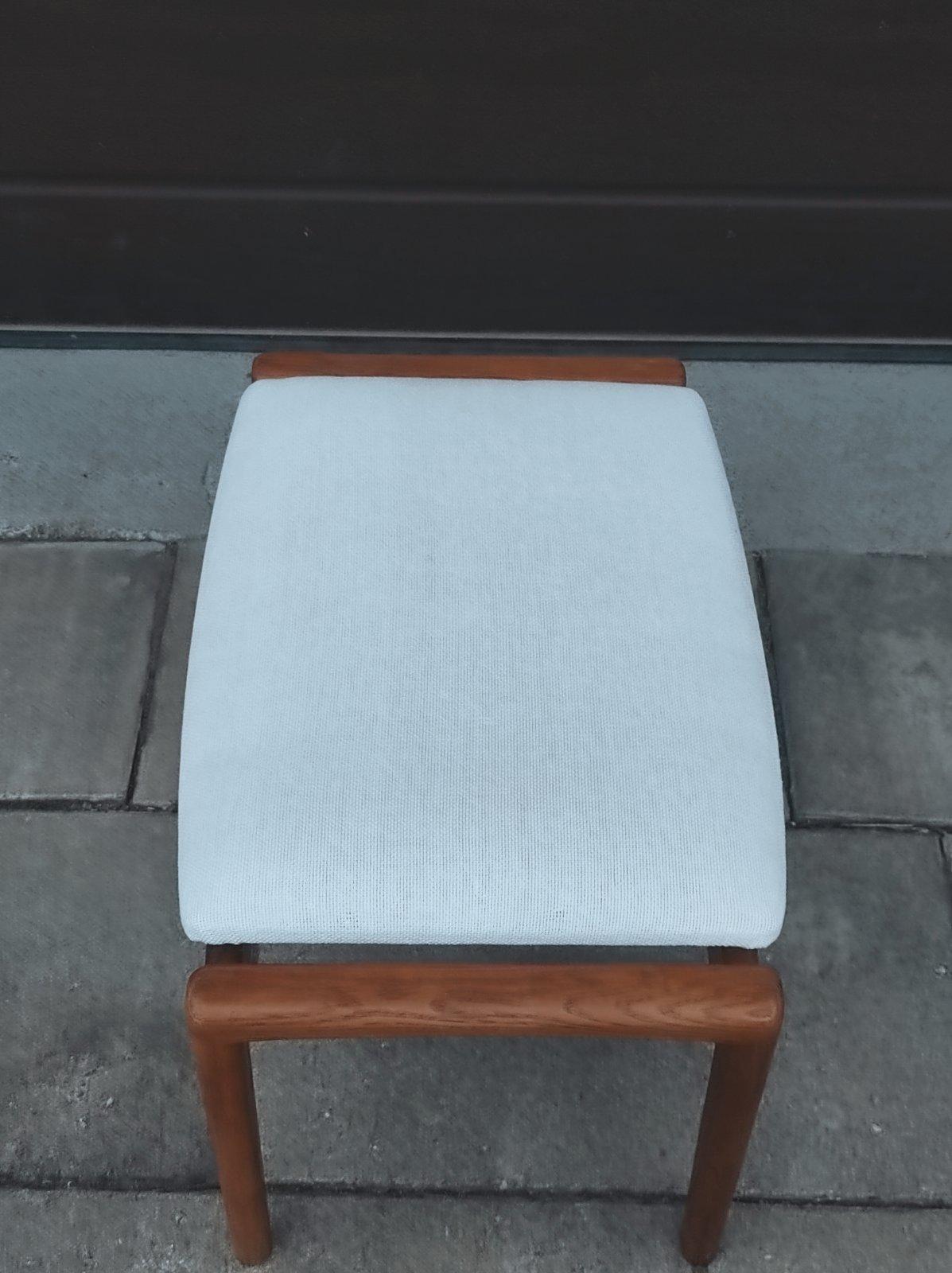Danish Teak Stool 1950s For Sale 7