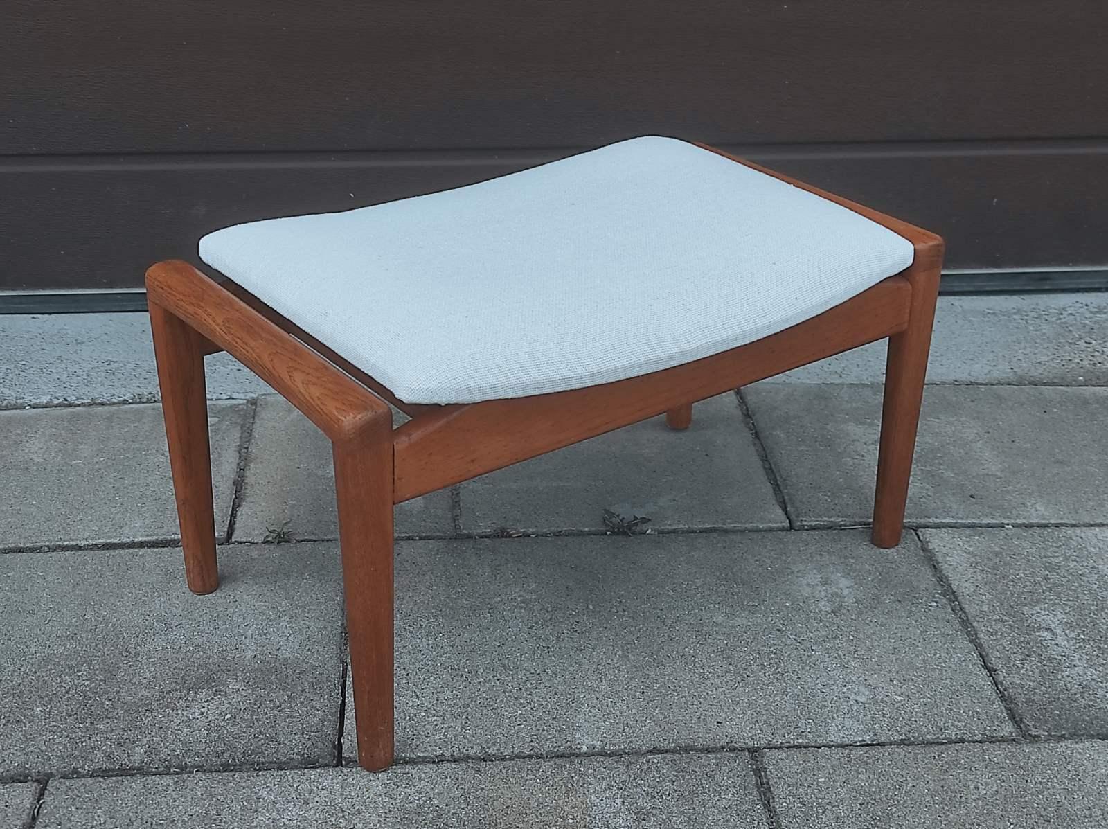Mid-Century Modern Danish Teak Stool 1950s For Sale