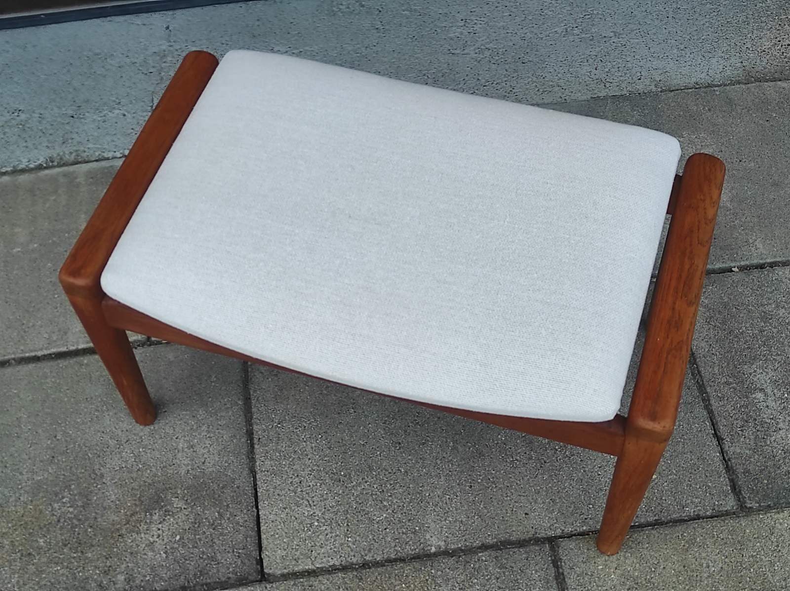 Mid-20th Century Danish Teak Stool 1950s For Sale