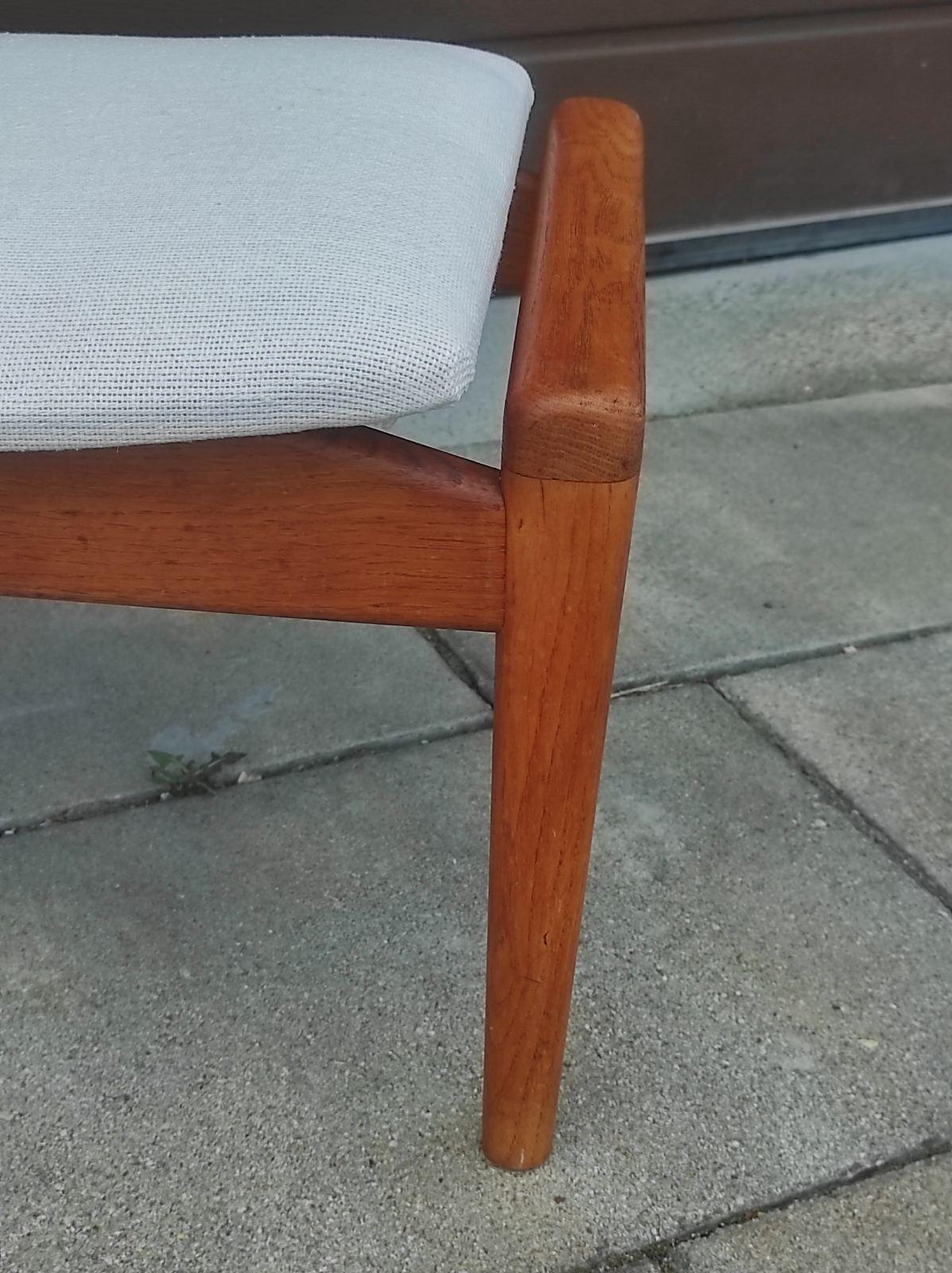 Danish Teak Stool 1950s For Sale 1
