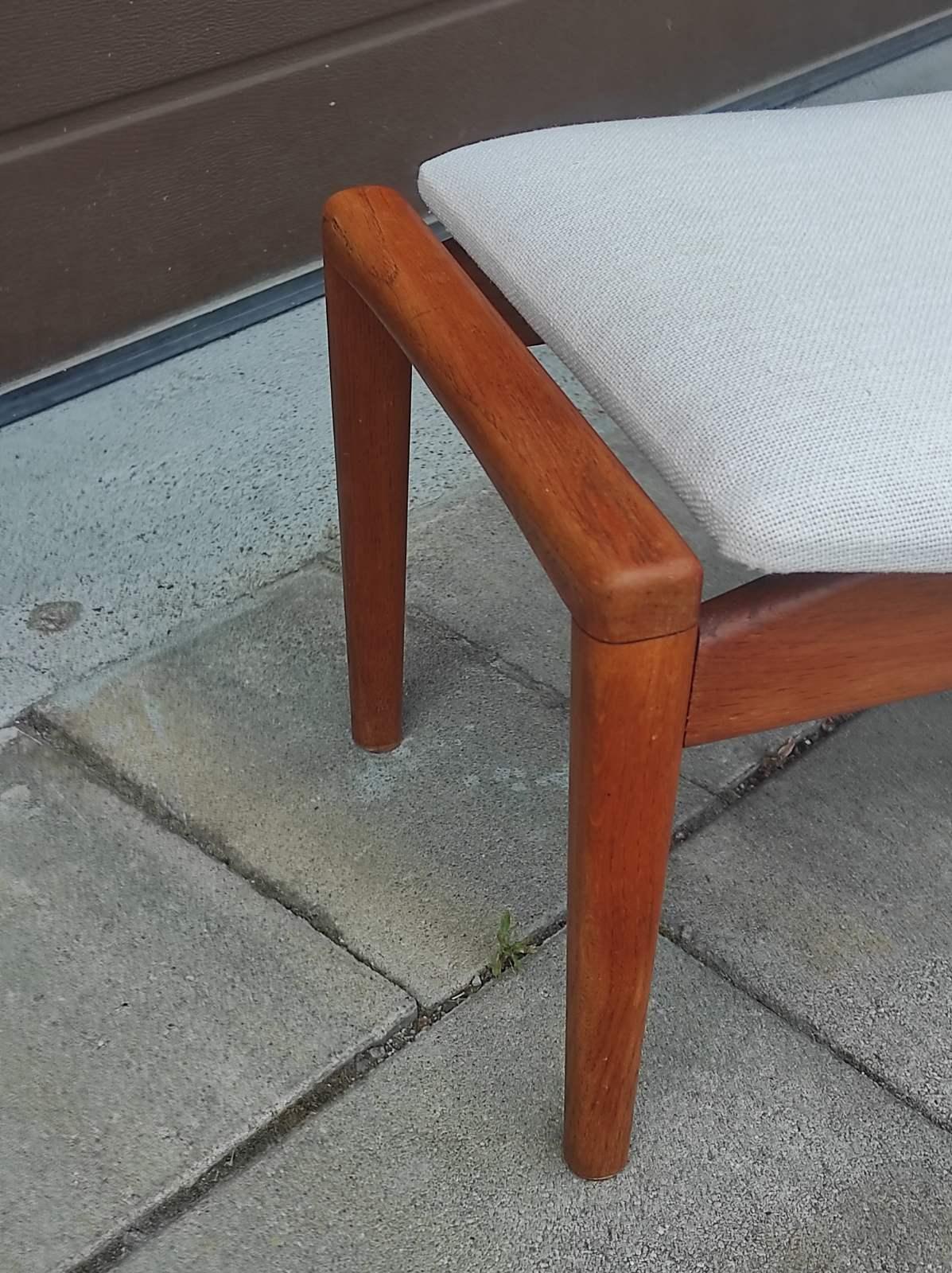 Danish Teak Stool 1950s For Sale 2