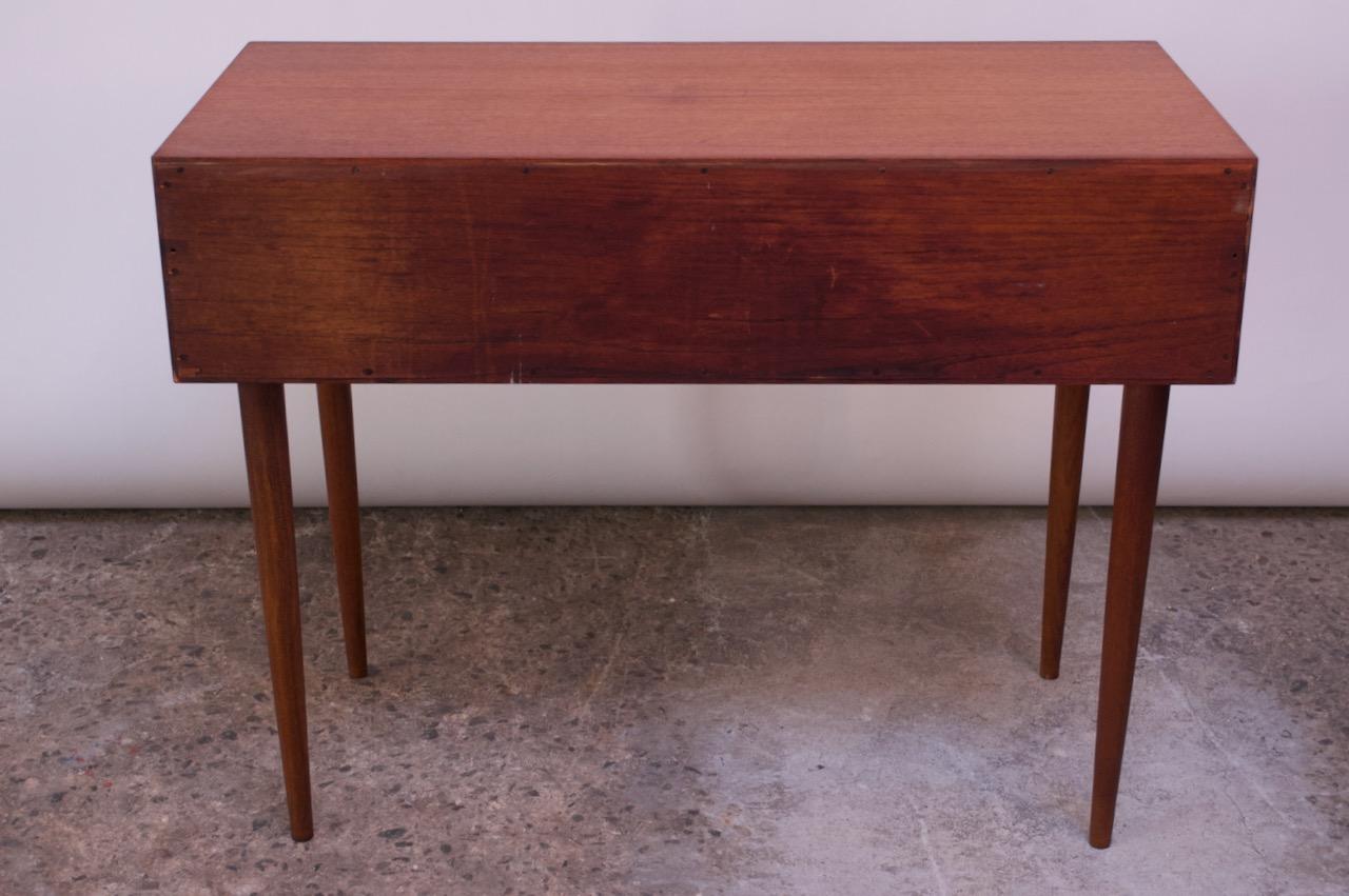 Danish Teak Student Desk / Vanity with Drop-Down Surface by Povl Dinesen 8