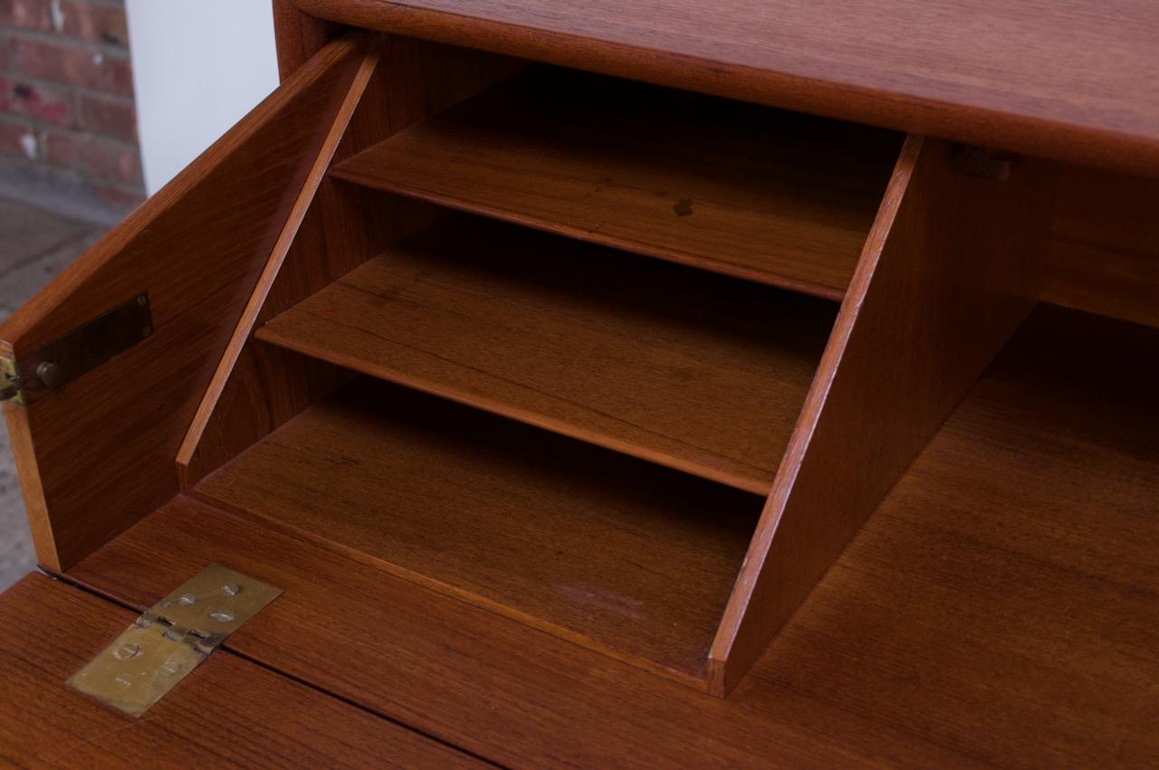 Danish Teak Student Desk / Vanity with Drop-Down Surface by Povl Dinesen 10