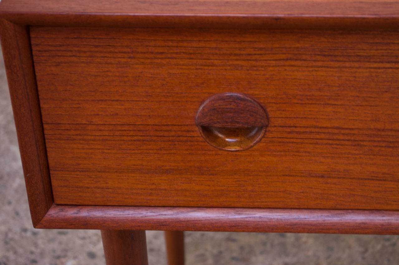 Danish Teak Student Desk / Vanity with Drop-Down Surface by Povl Dinesen 13