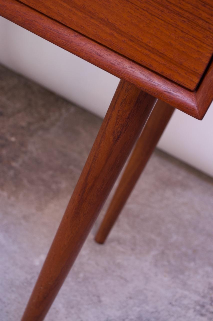 Danish Teak Student Desk / Vanity with Drop-Down Surface by Povl Dinesen 14