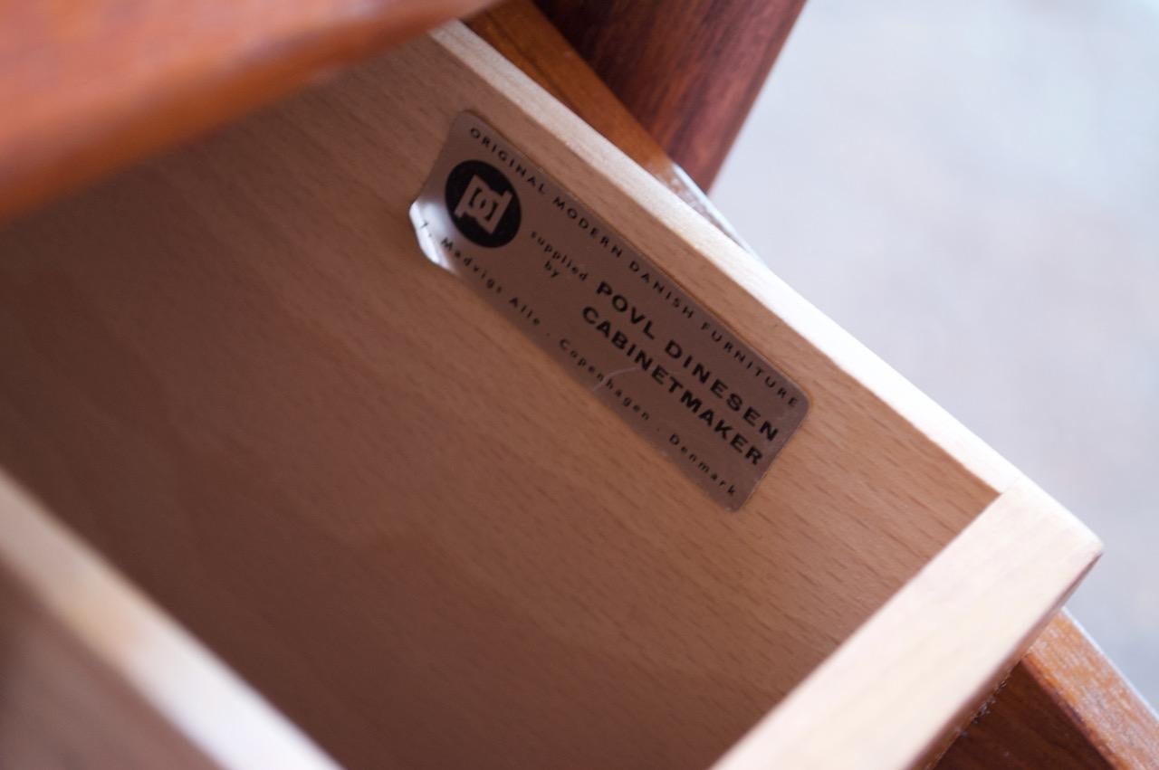 Danish Teak Student Desk / Vanity with Drop-Down Surface by Povl Dinesen 15