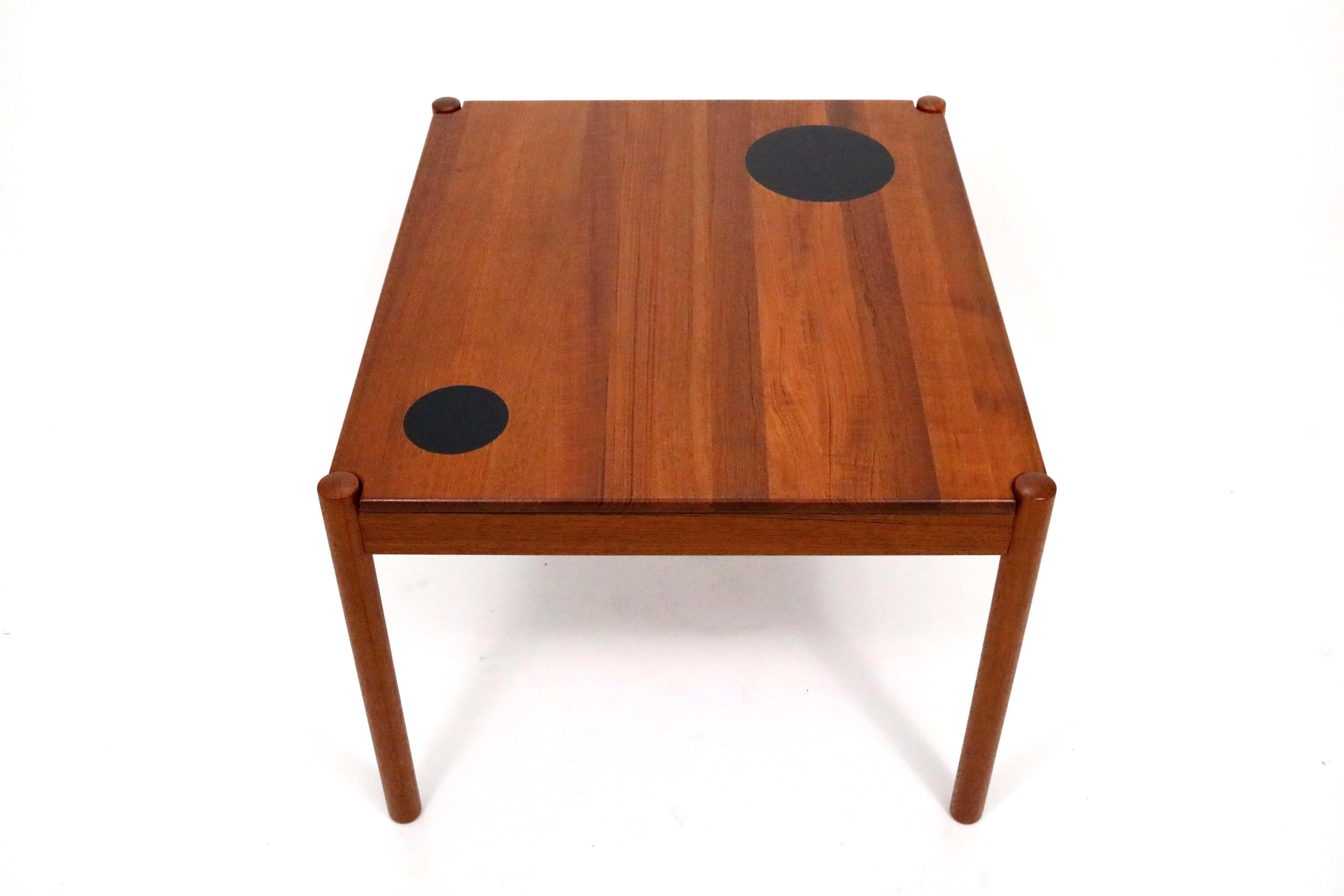 Mid-20th Century Danish Teak Tables with Reversible Tops by Magnus Olesen A/S
