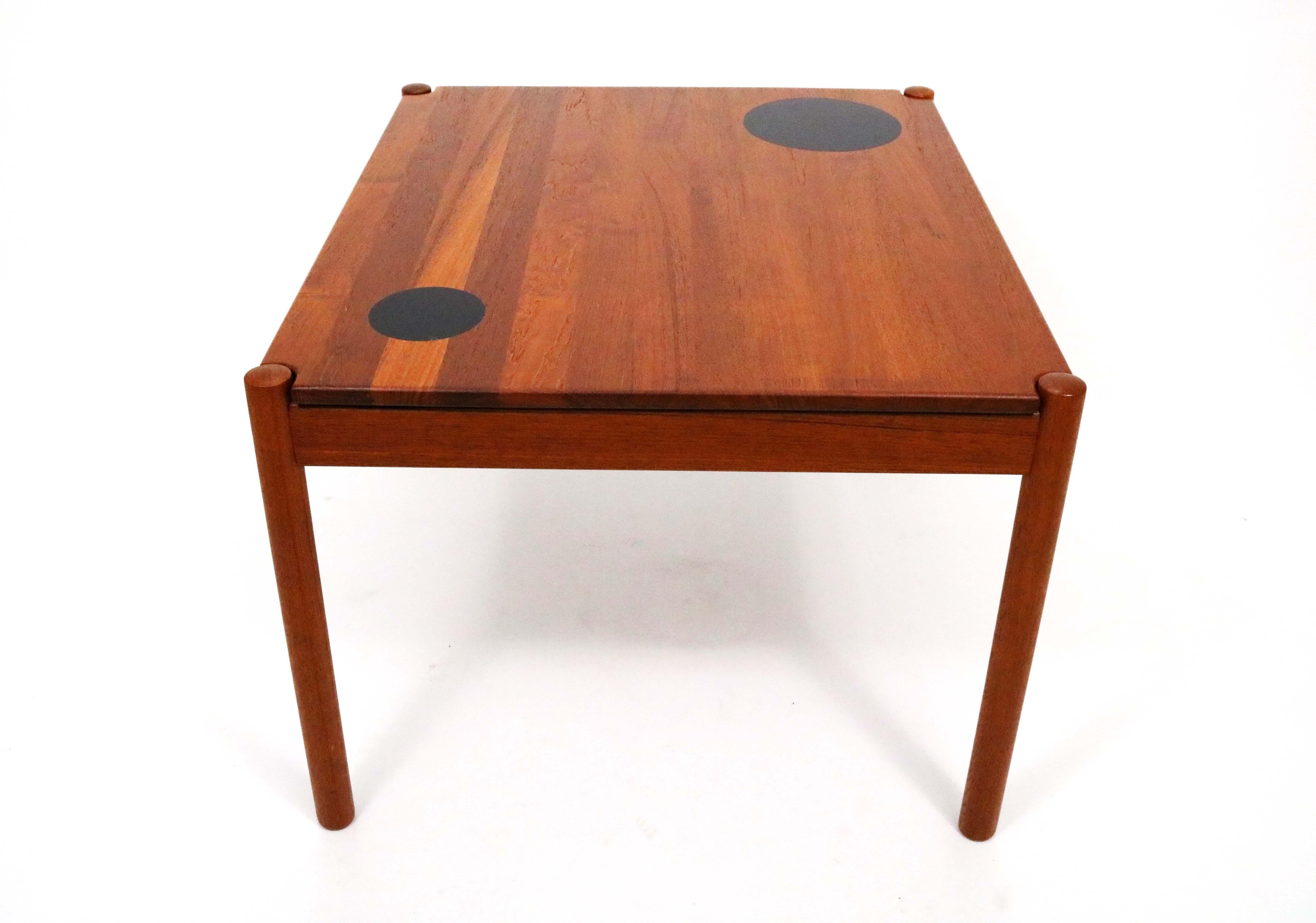 Danish Teak Tables with Reversible Tops by Magnus Olesen A/S 1
