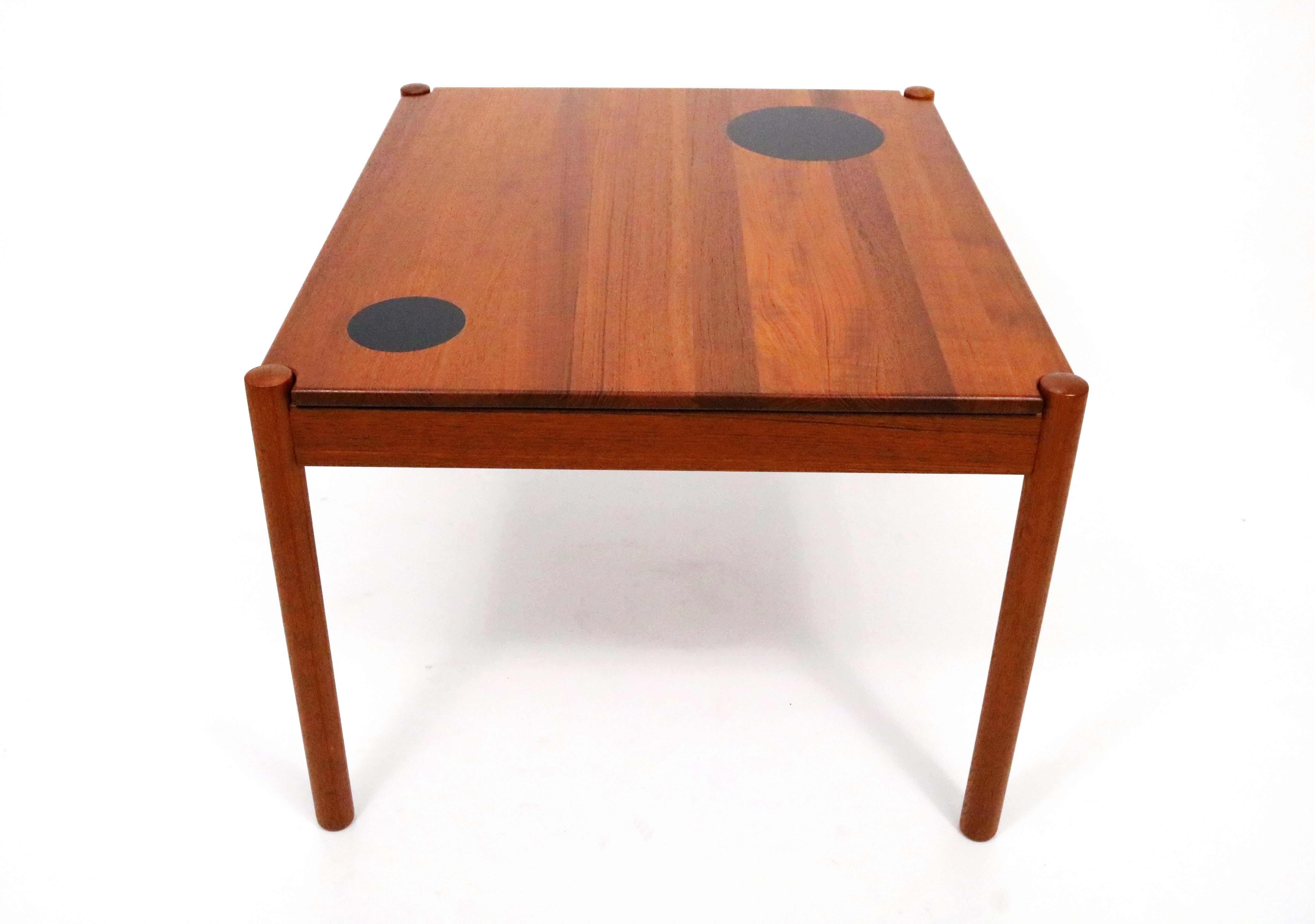Danish Teak Tables with Reversible Tops by Magnus Olesen A/S 3