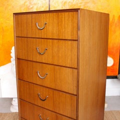Danish Teak Tallboy Chest of Drawers
