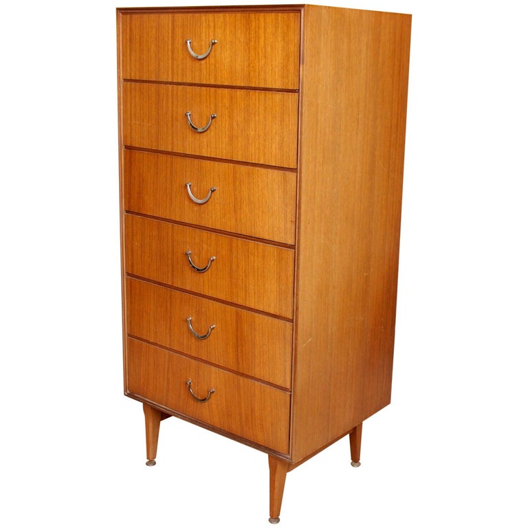 Danish Teak Tallboy Chest of Drawers For Sale at 1stDibs tallboy